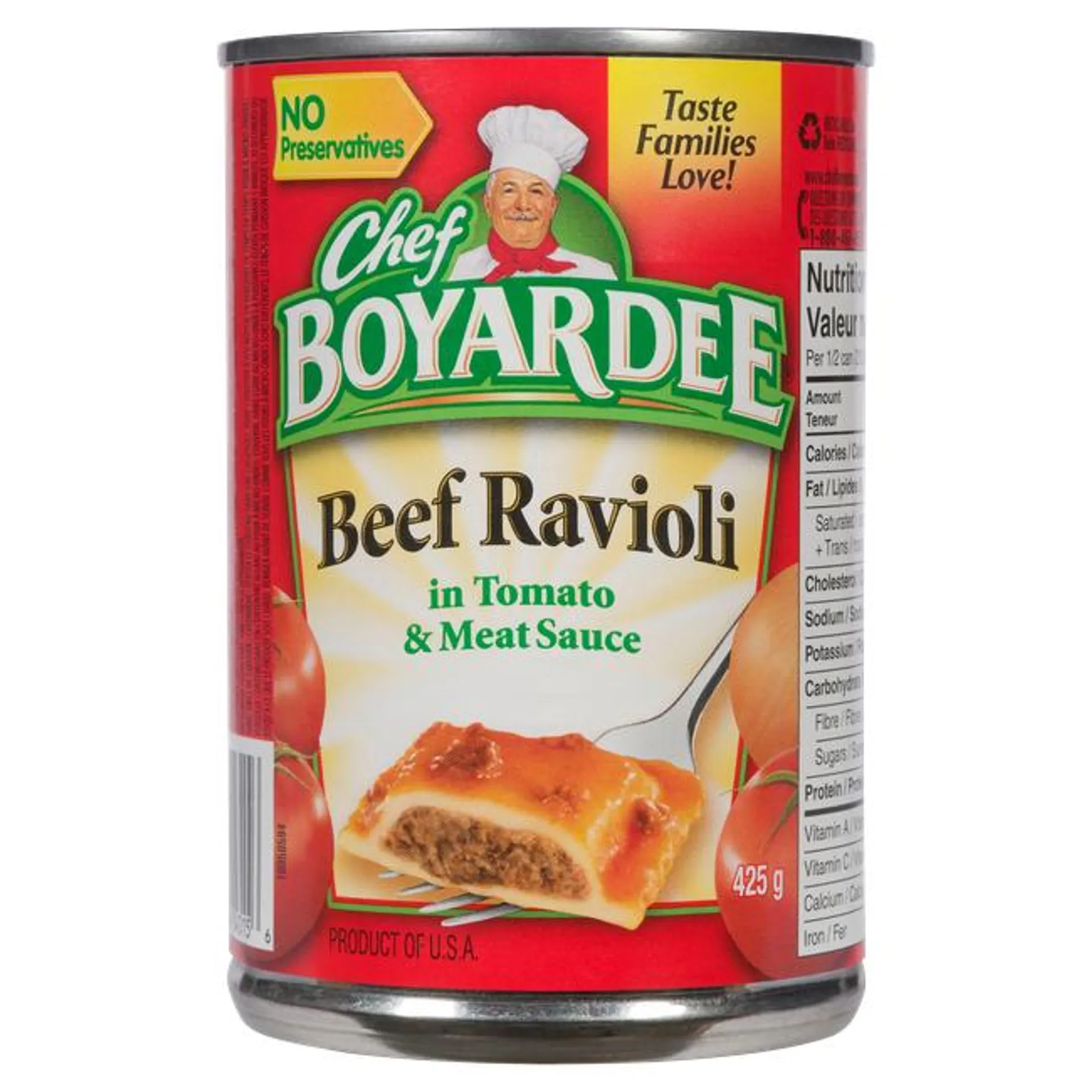 Chef Boyardee Beef Ravioli in Tomato & Meat Sauce 425 g