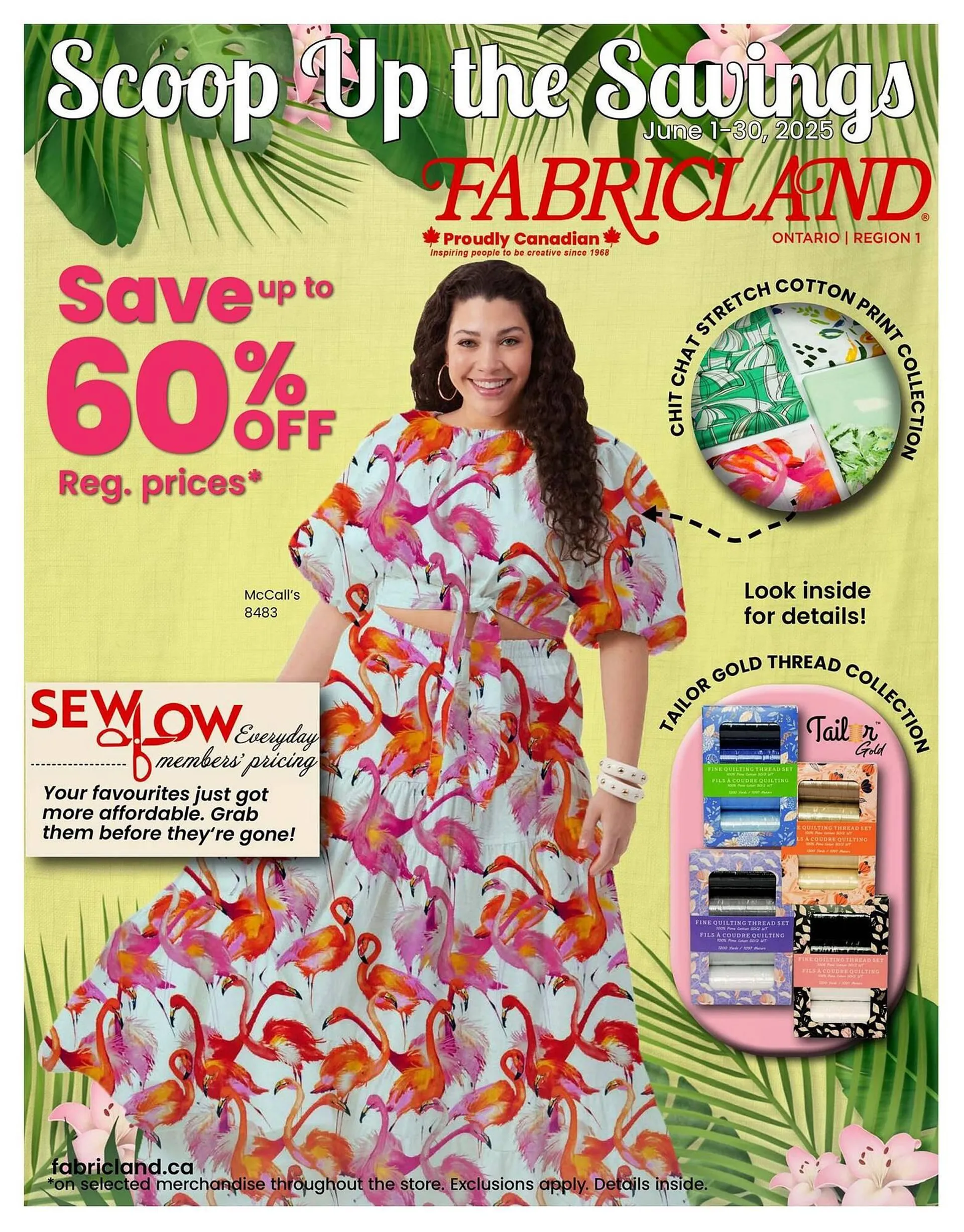 Fabricland flyer from June 1 to June 30 2025 - flyer page 1