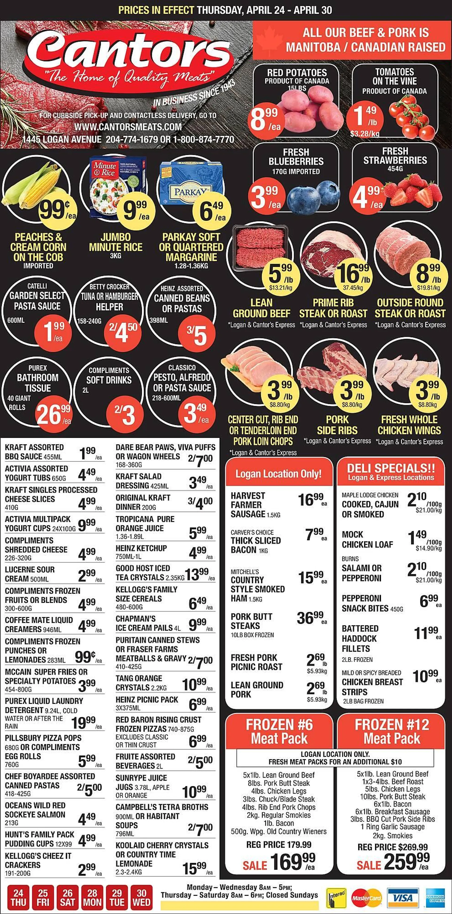 Cantors Meats flyer - 1