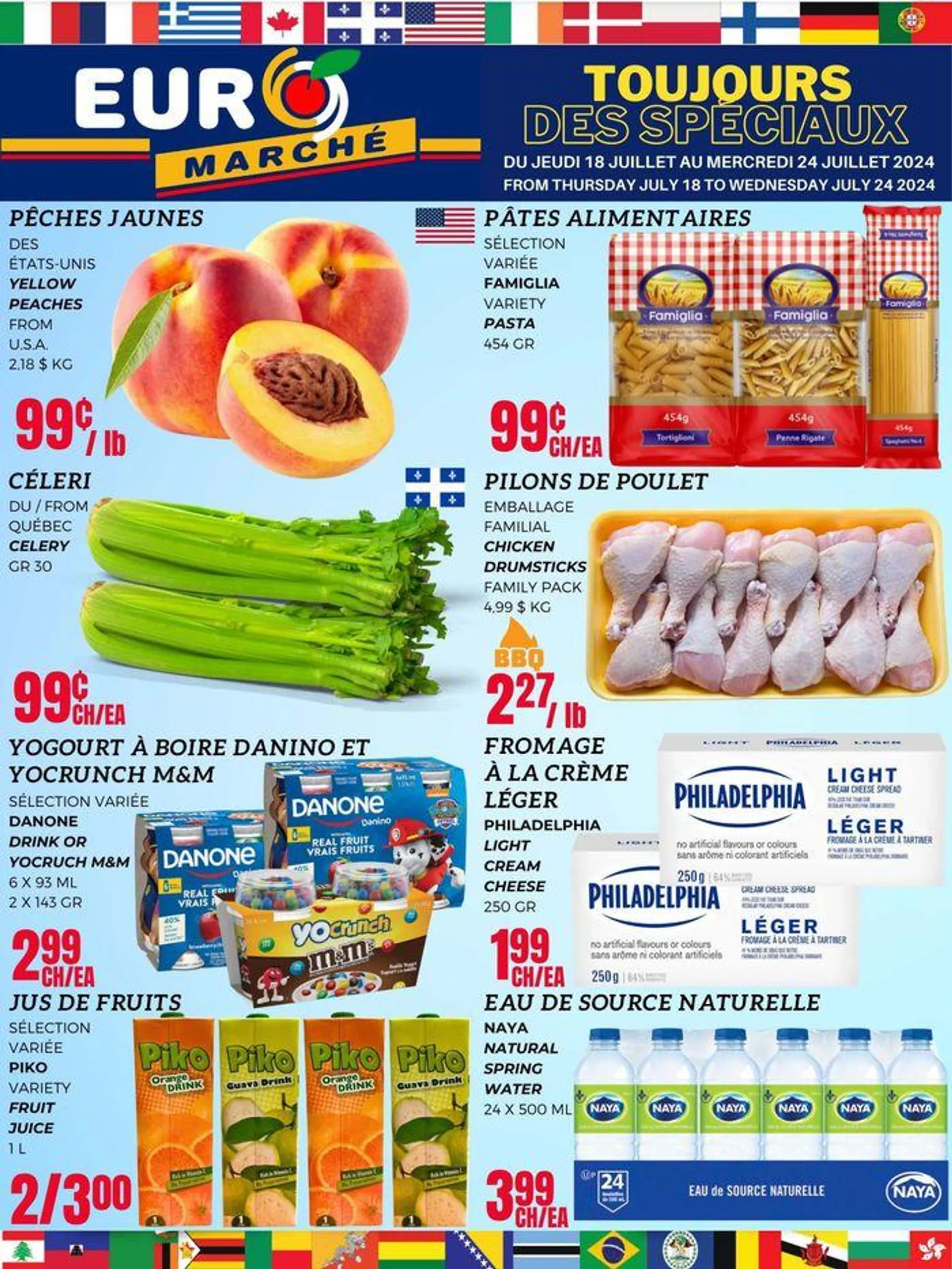 Current special promotions from July 18 to August 1 2024 - flyer page 1