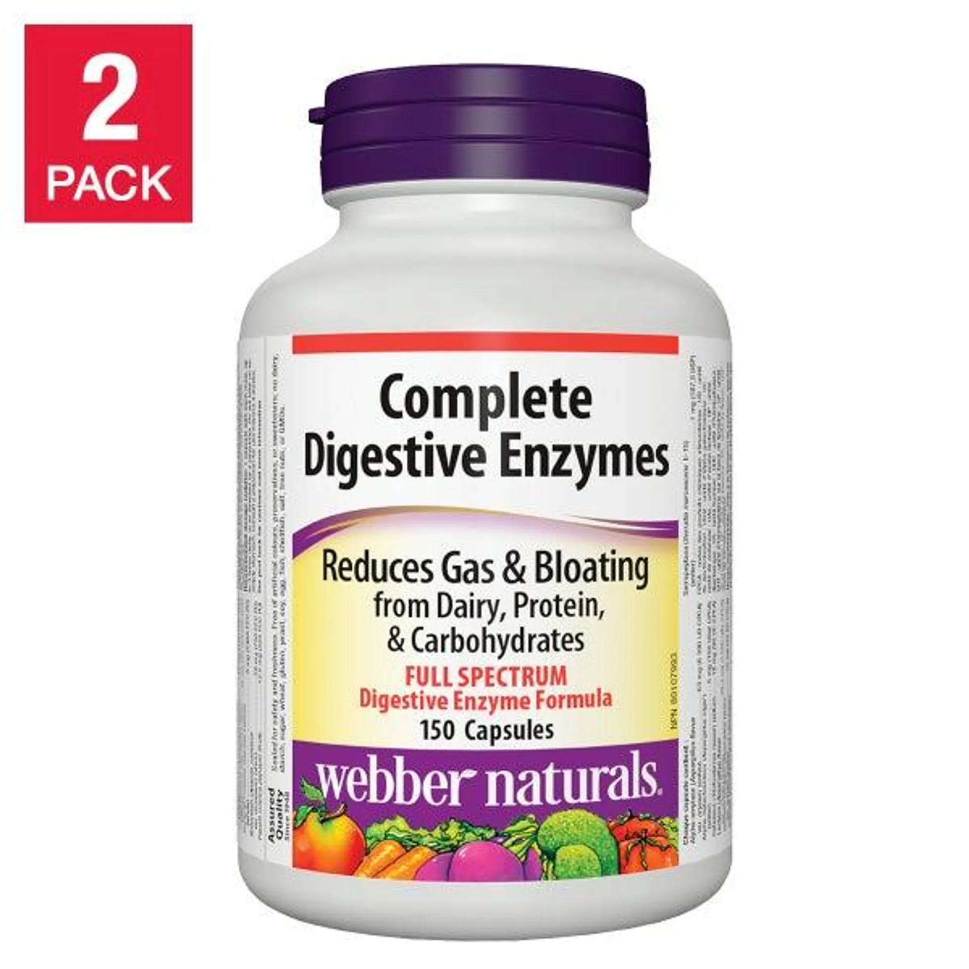 webber naturals Complete Digestive Enzymes - 2 x 150 capsules