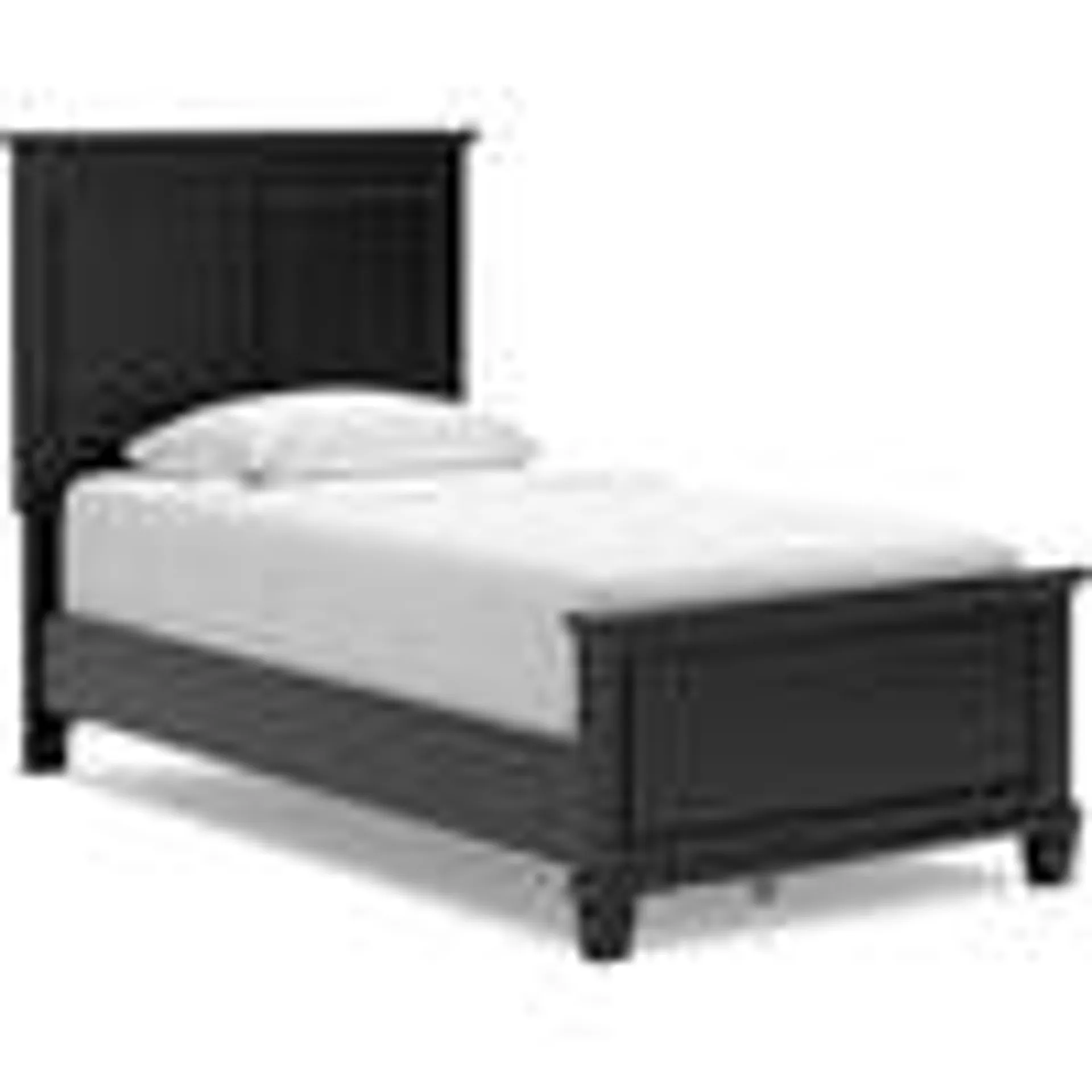 Lanolee Panel Bed - Black