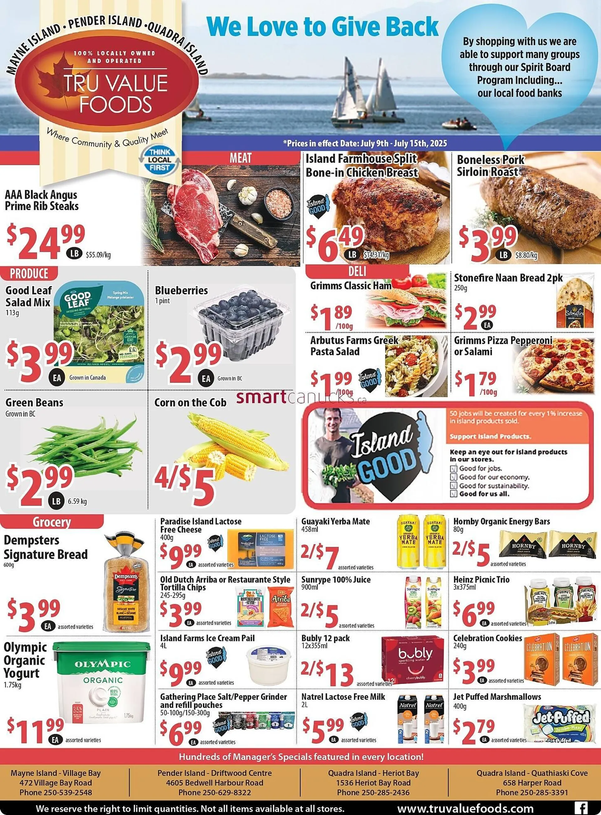 Tru Value Foods flyer from July 9 to July 15 2025 - flyer page 1