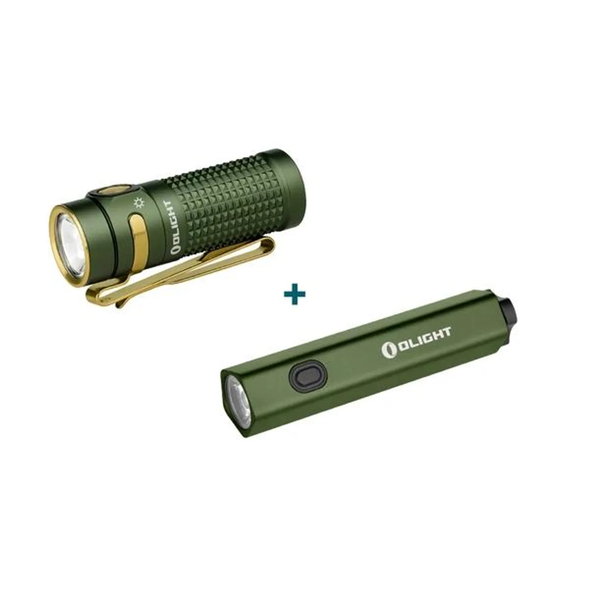 Olight Baton 4 Powerful EDC Flashlight 1300 Lumens Bundle