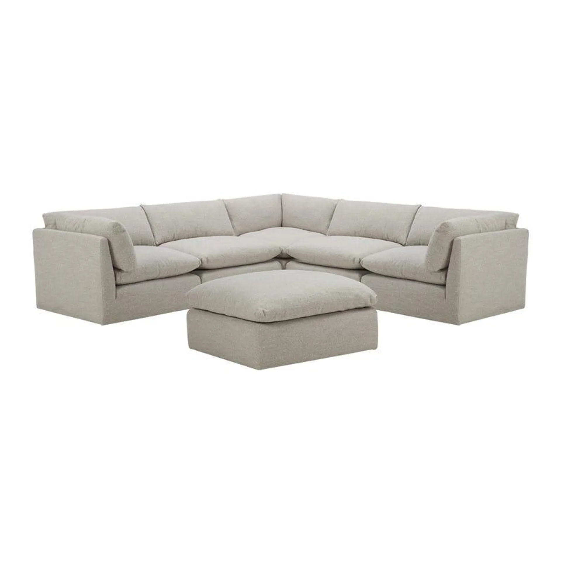 Sectionnel modulaire avec ottoman - 6 mcx