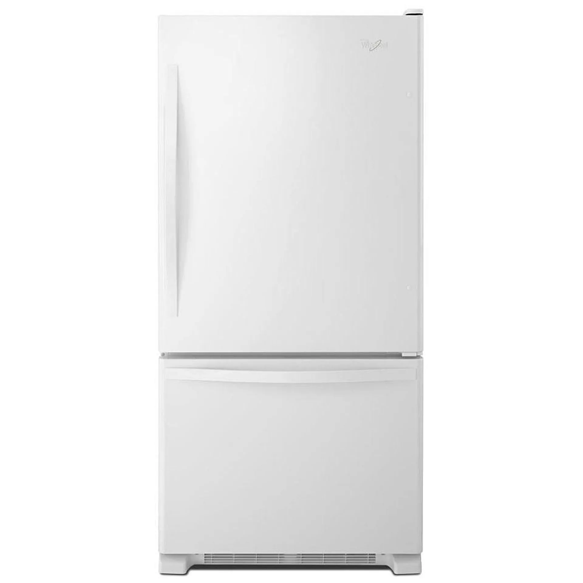 Whirlpool WRB329DFBW Bottom Freezer Refrigerator, 30 inch Width, ENERGY STAR Certified, 18.5 cu. ft. Capacity, White colour