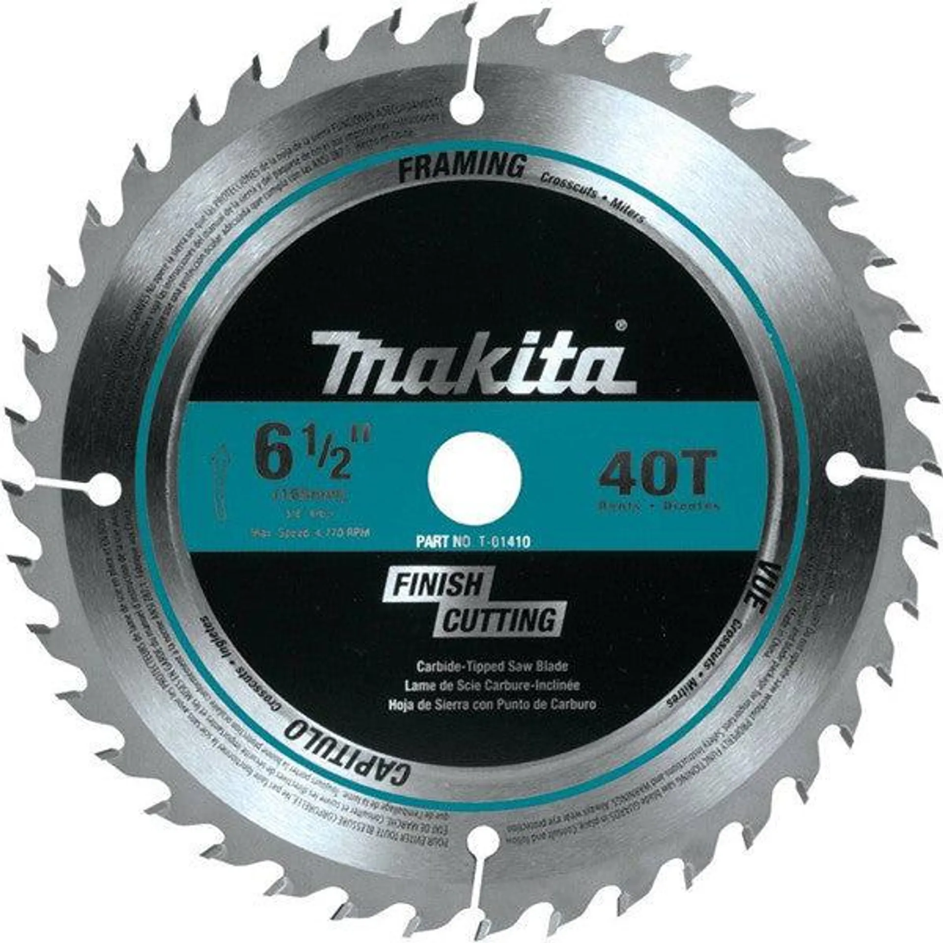 SAW BLADE CIRCULAR CT 6 1/2IN. 40T MAKITA