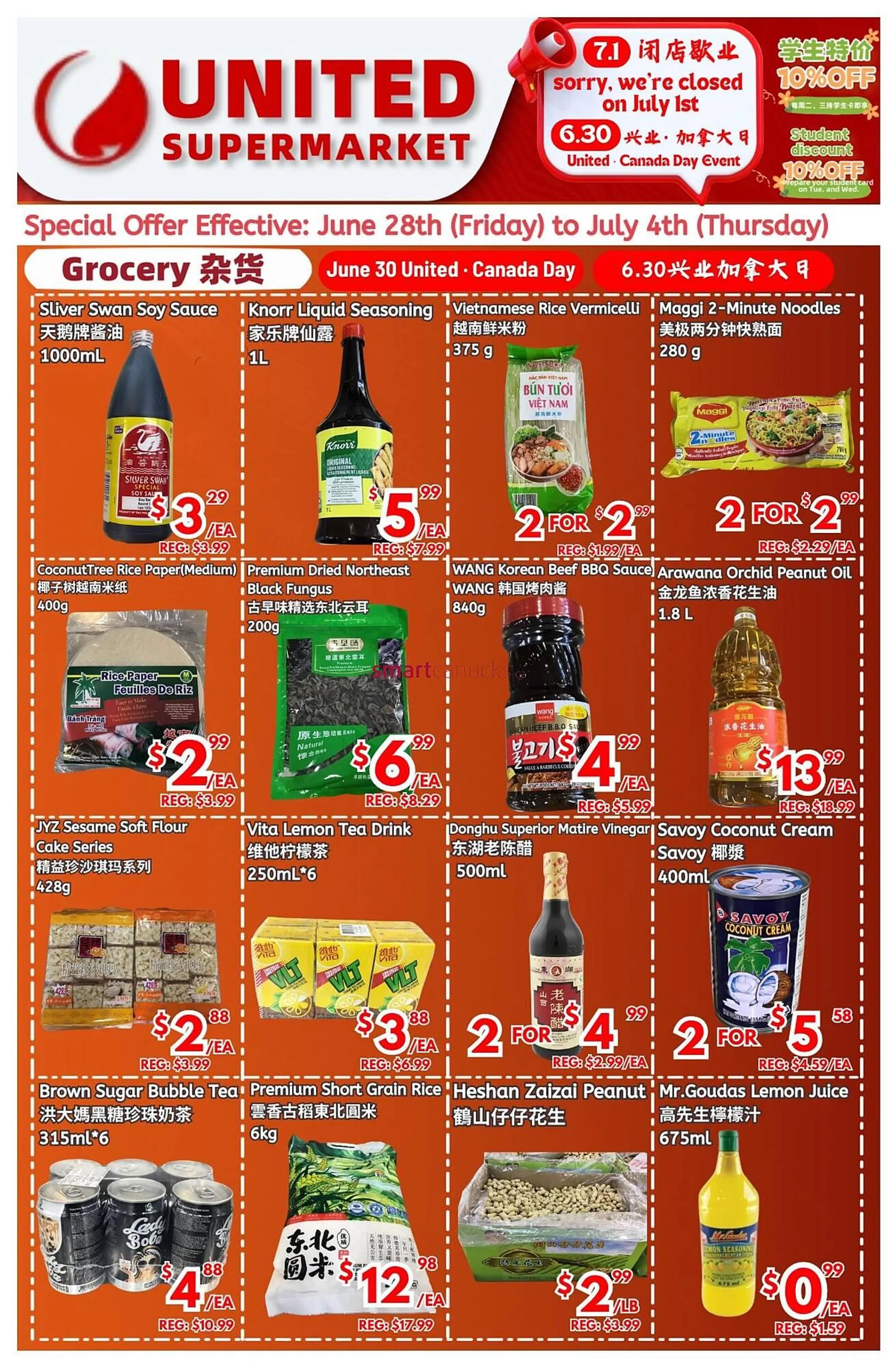 United Supermarket flyer - 1