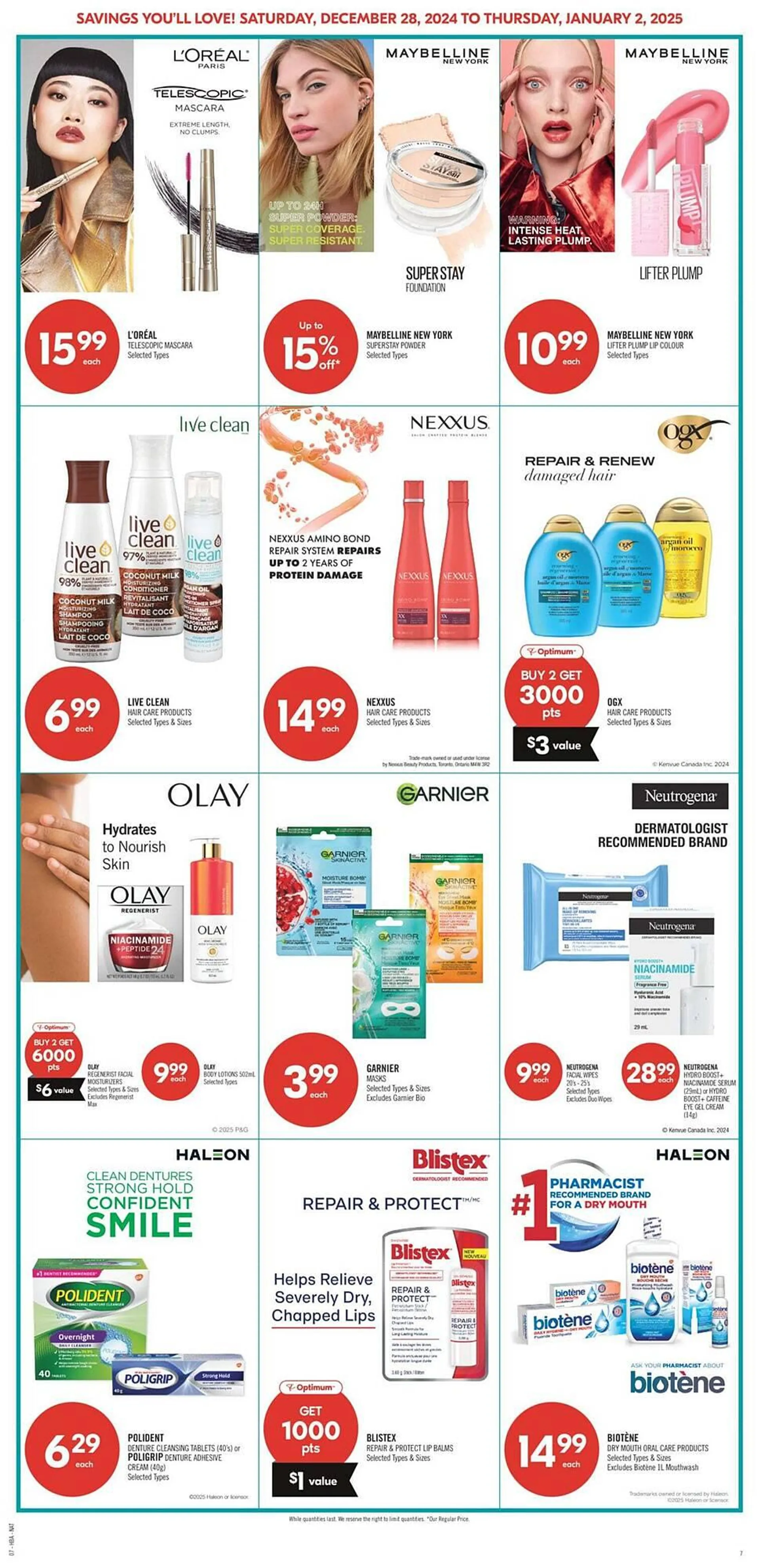 Shoppers Drug Mart flyer from December 28 to January 6 2025 - flyer page 15