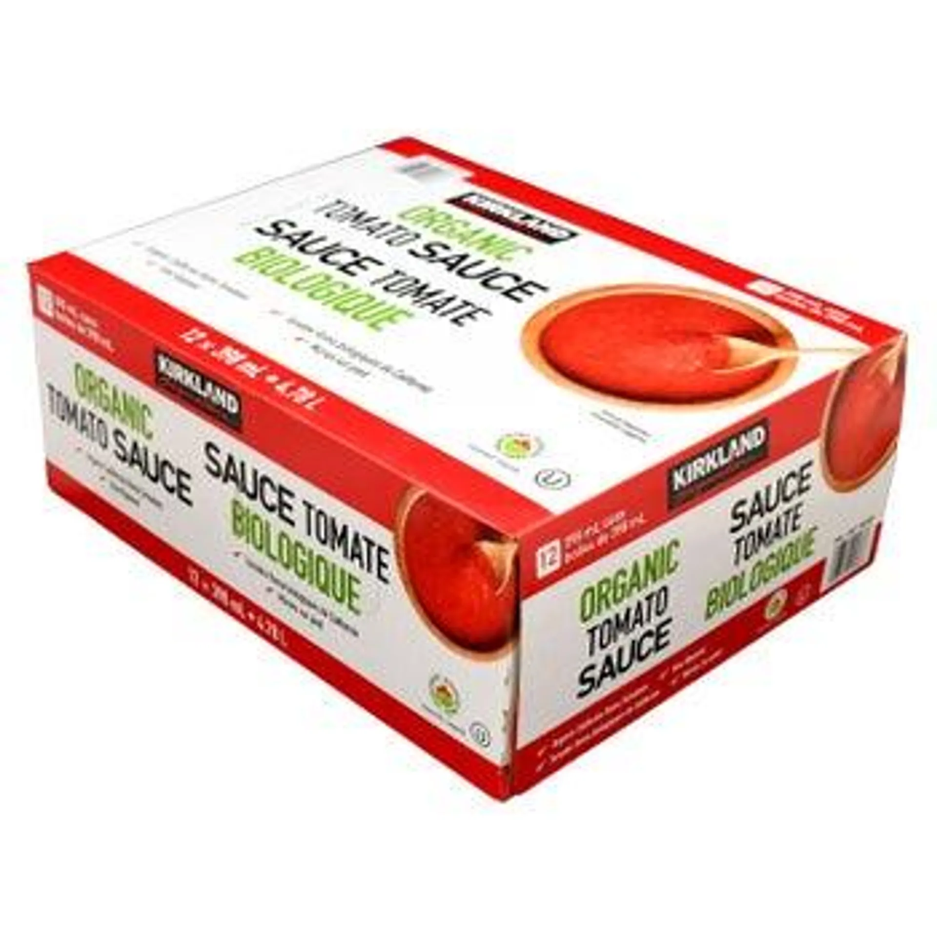 Kirkland Signature Organic Tomato Sauce, 12 × 398 mL