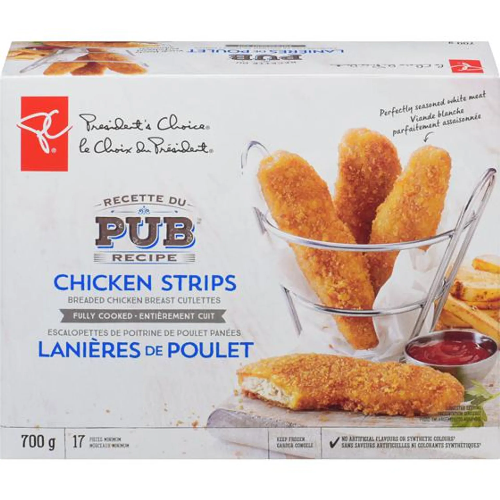Pub Recipe Chicken Strips, Fully Cooked