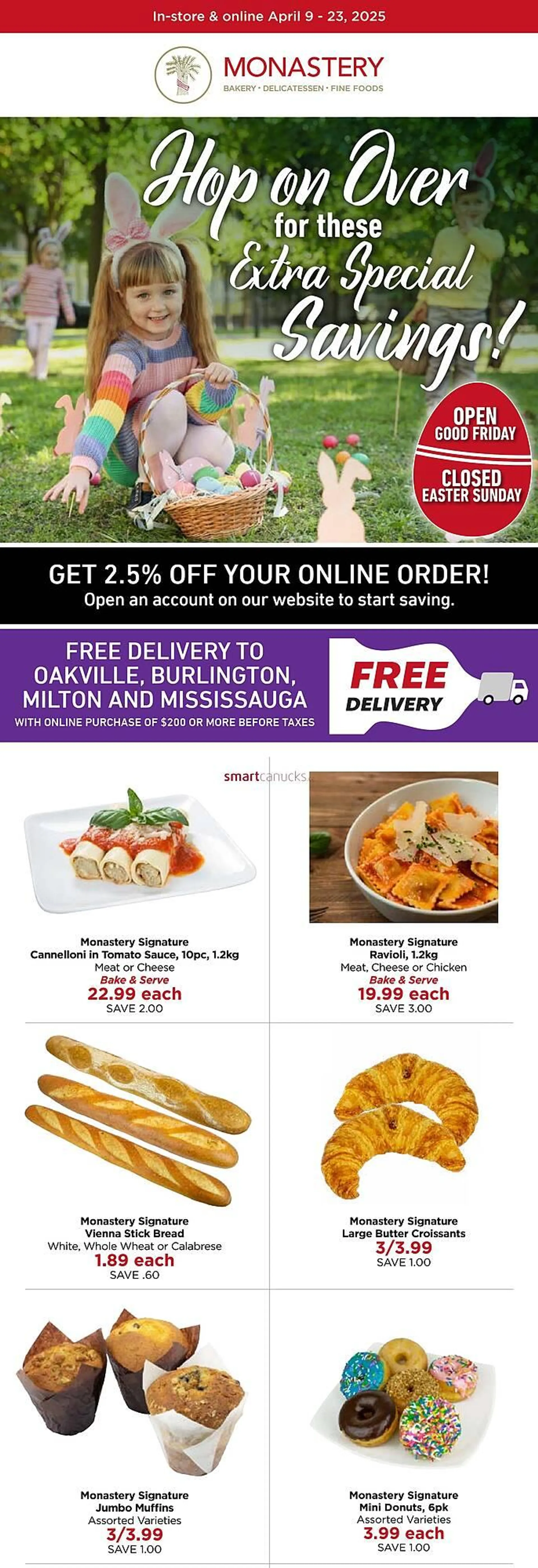 Monastery Bakery flyer - 1