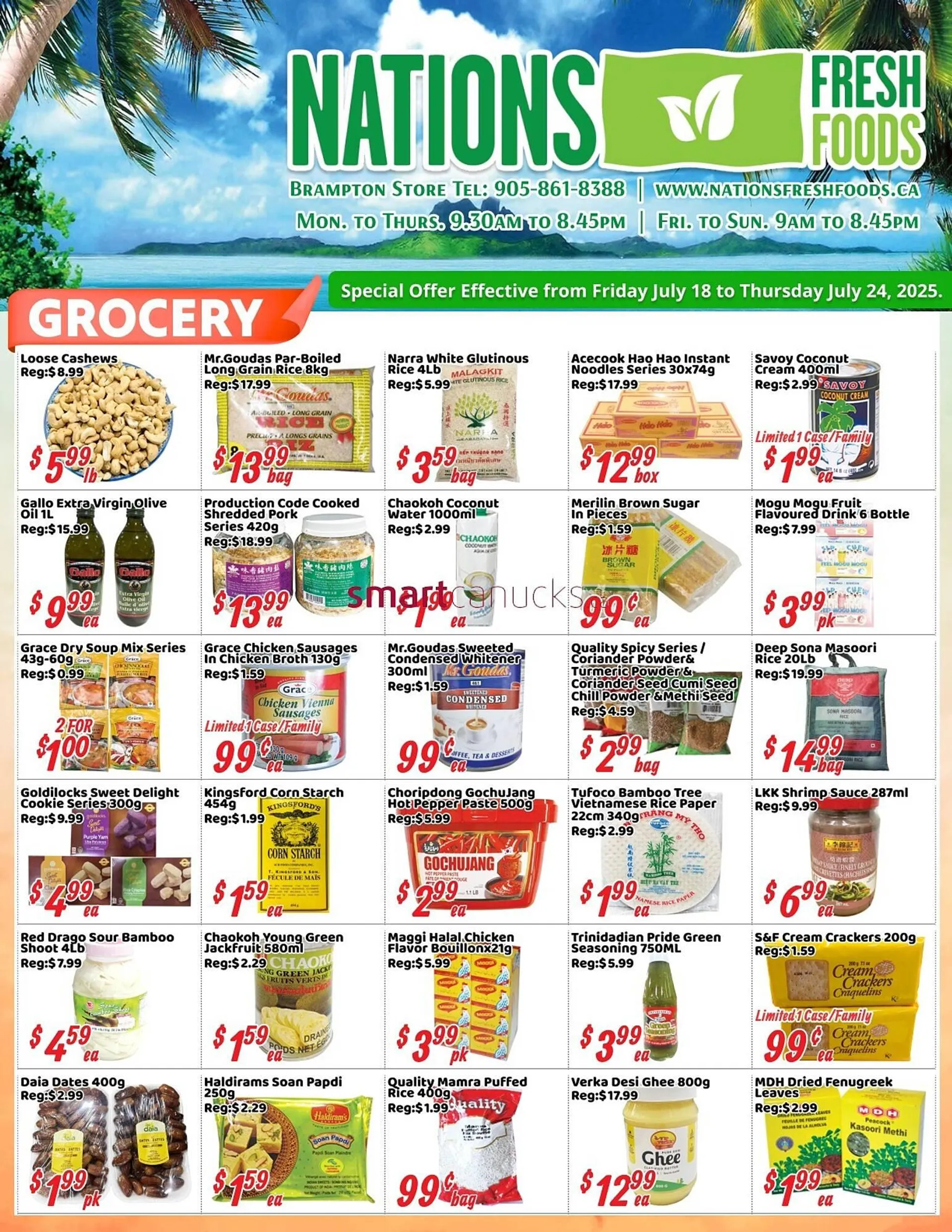 Nations Fresh Foods flyer from July 18 to July 24 2025 - flyer page 1