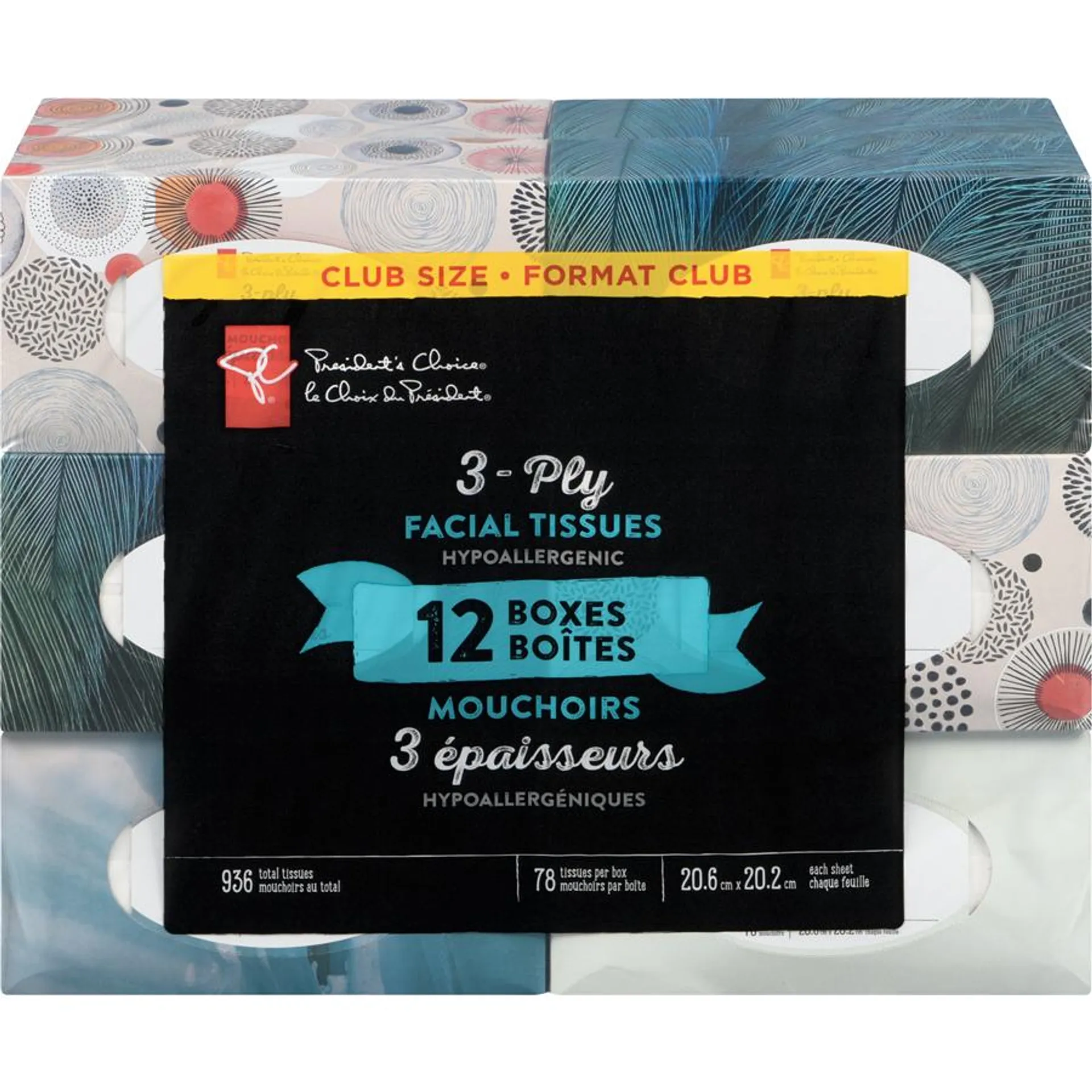 3-Ply Hypoallergenic Facial Tissues