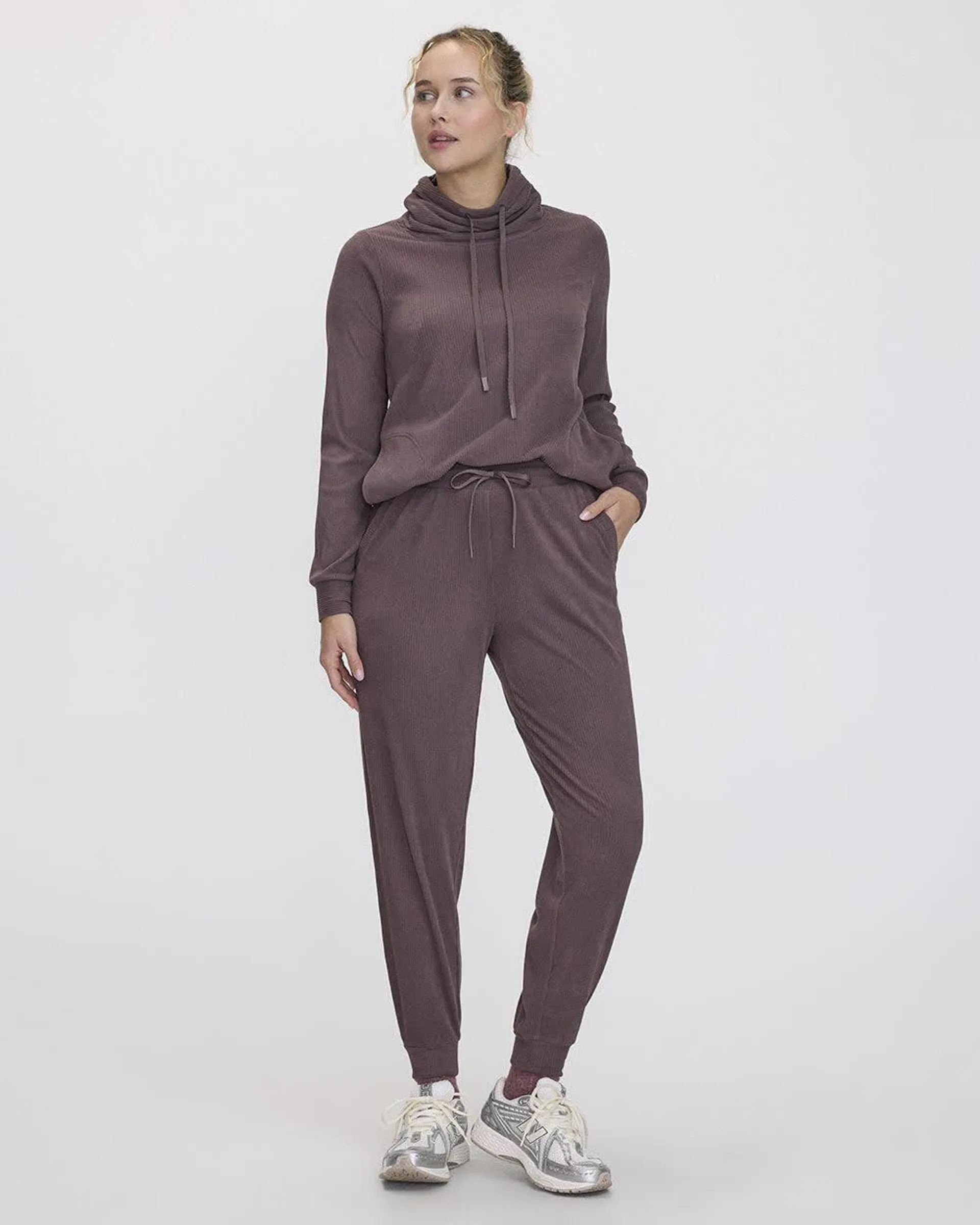 Velvet Ottoman-Knit Jogger - Hyba