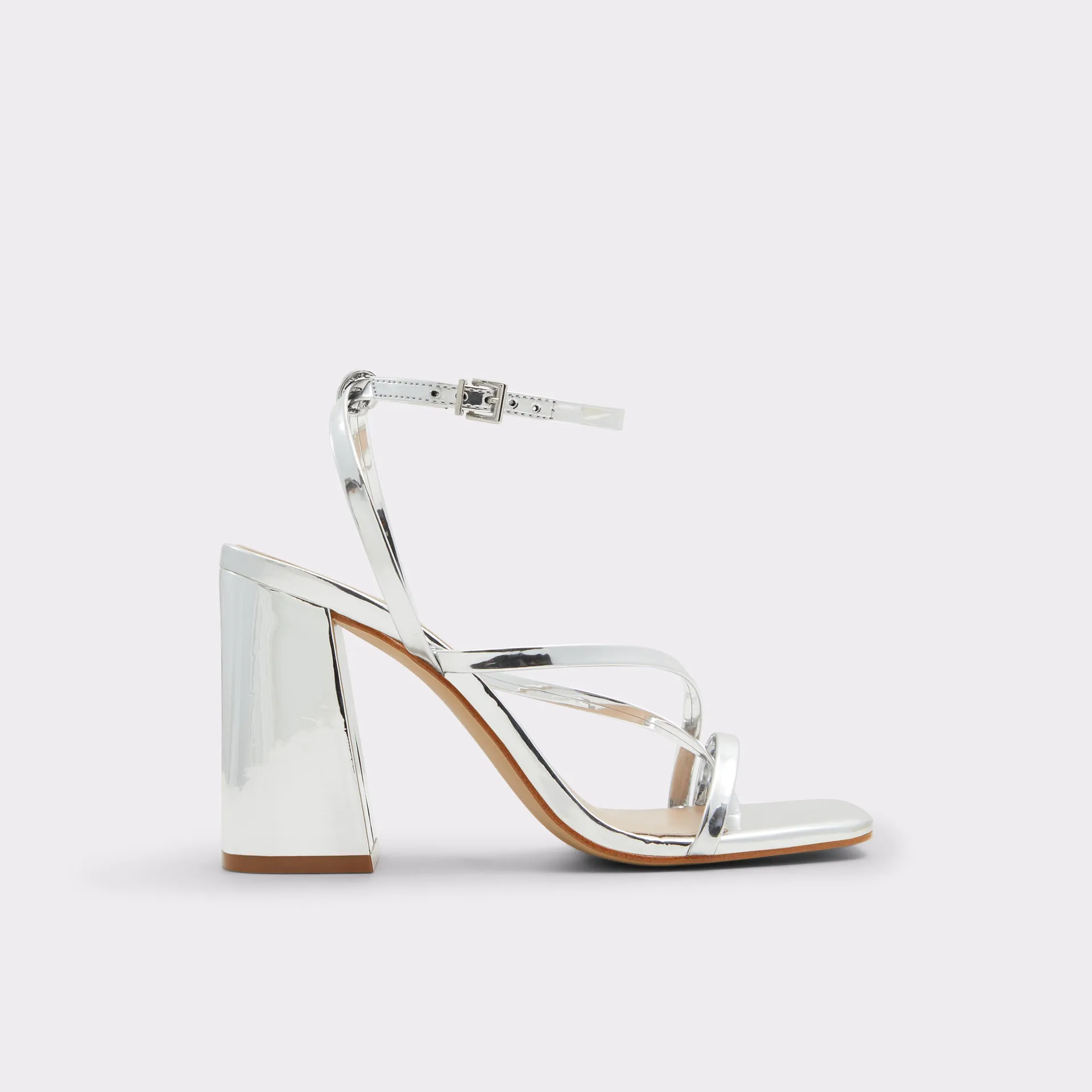 Strappy block heeled sandal