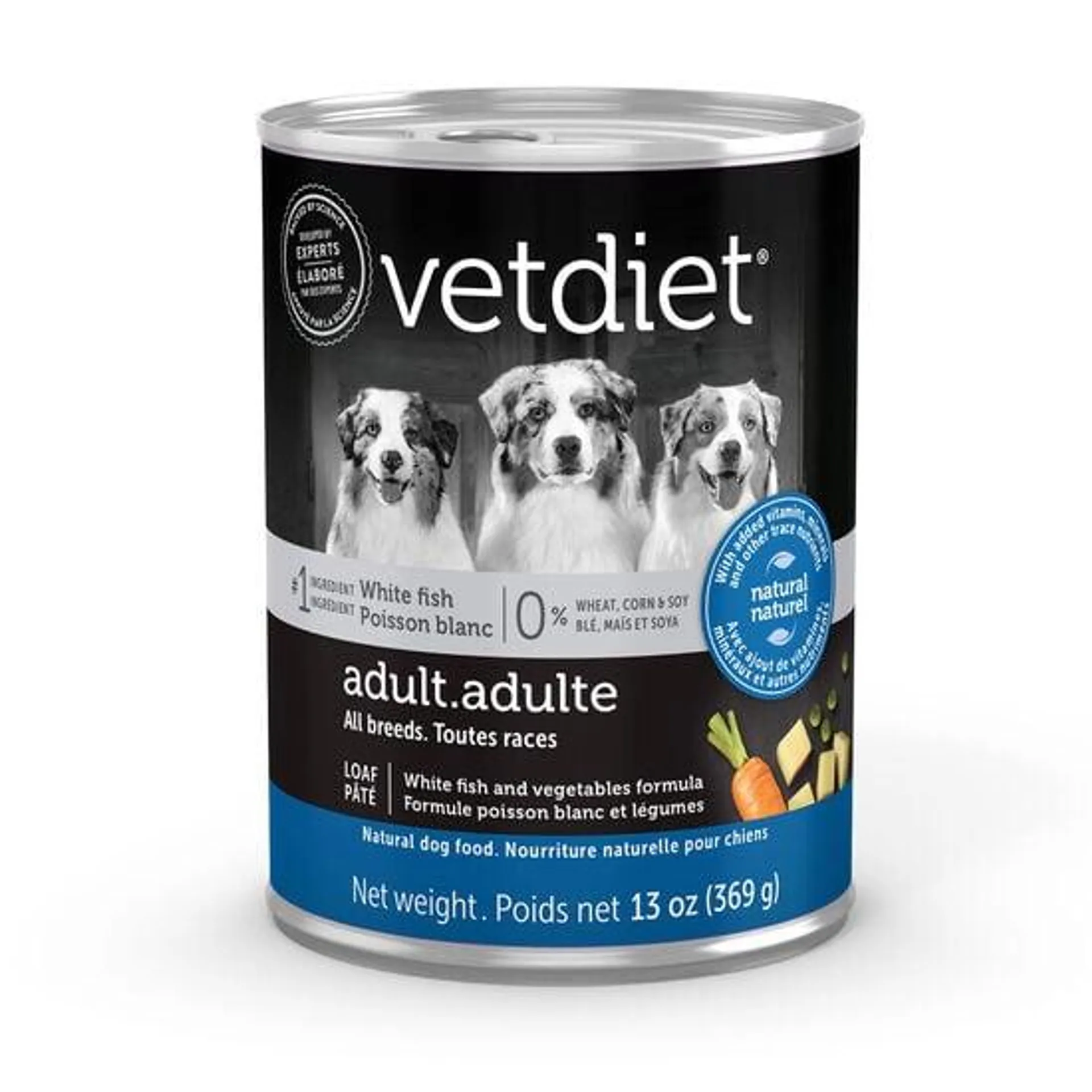 White fish wet food for adult dog