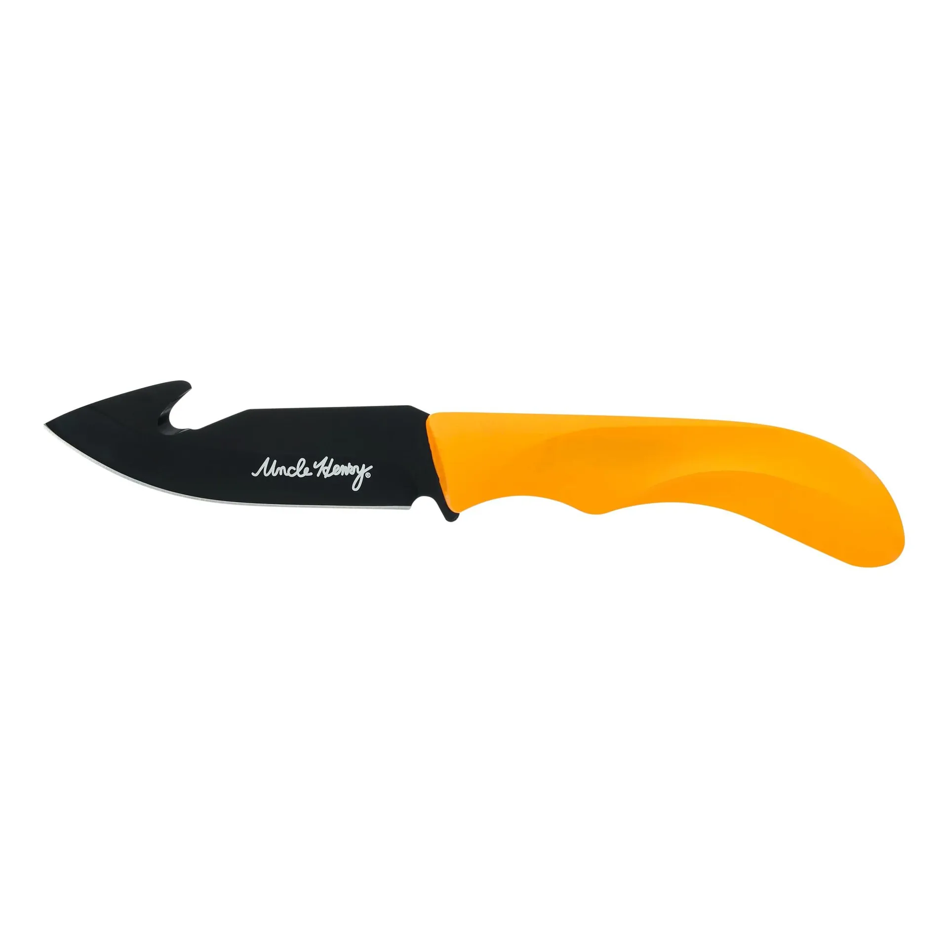 Uncle Henry 3 Piece Fixed Blade Knife Set with Orange Handles