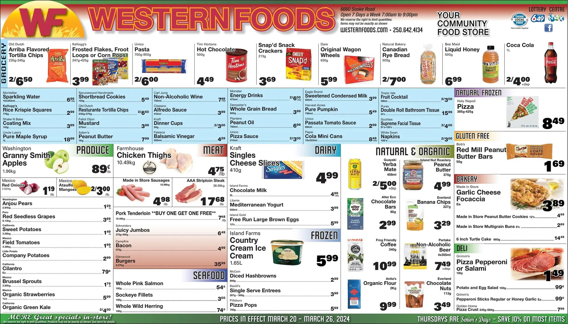 Western Foods flyer from March 20 to March 26 2024 - flyer page 1