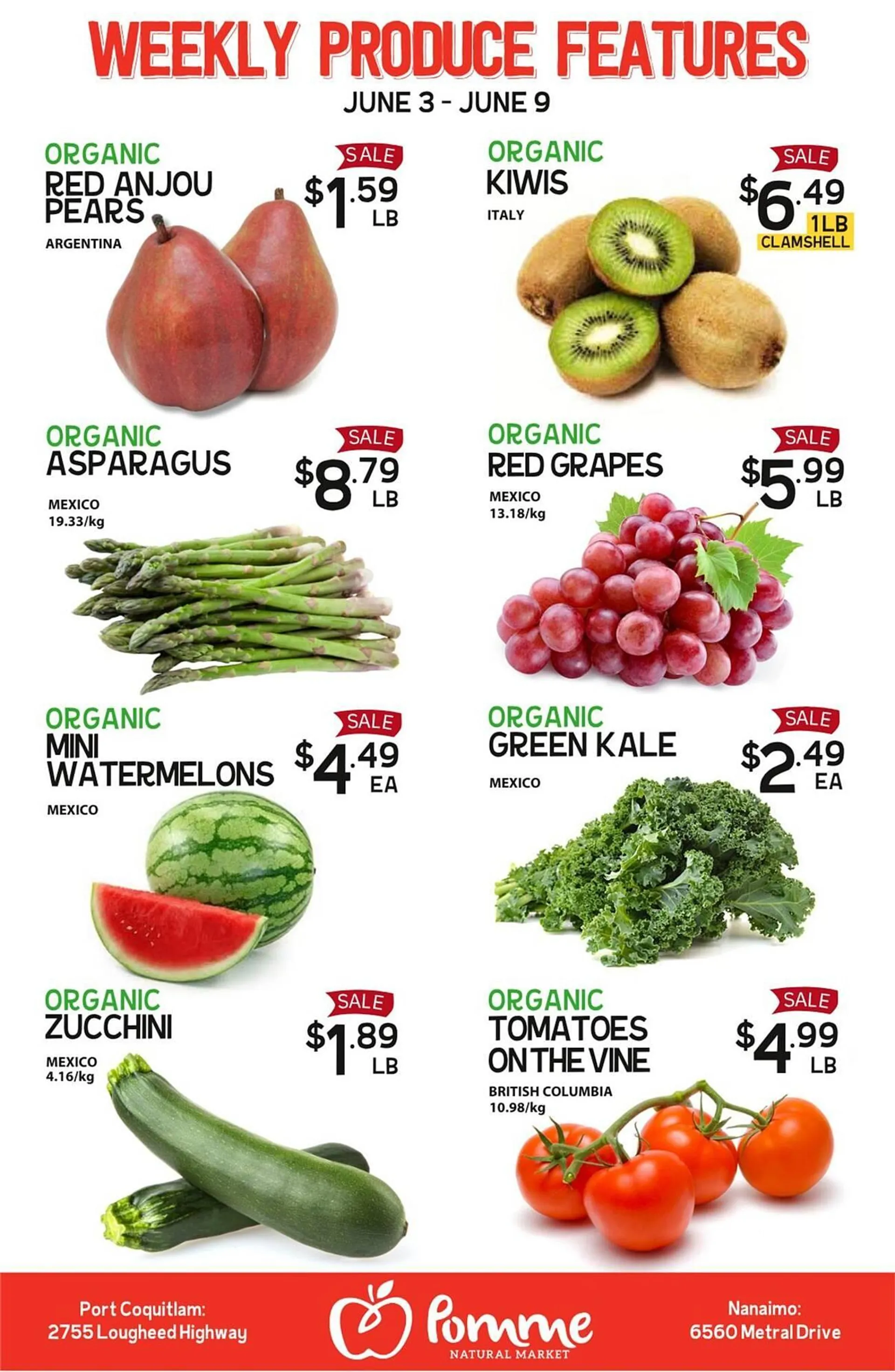 Pomme Natural Market flyer from June 3 to June 9 2025 - flyer page 1