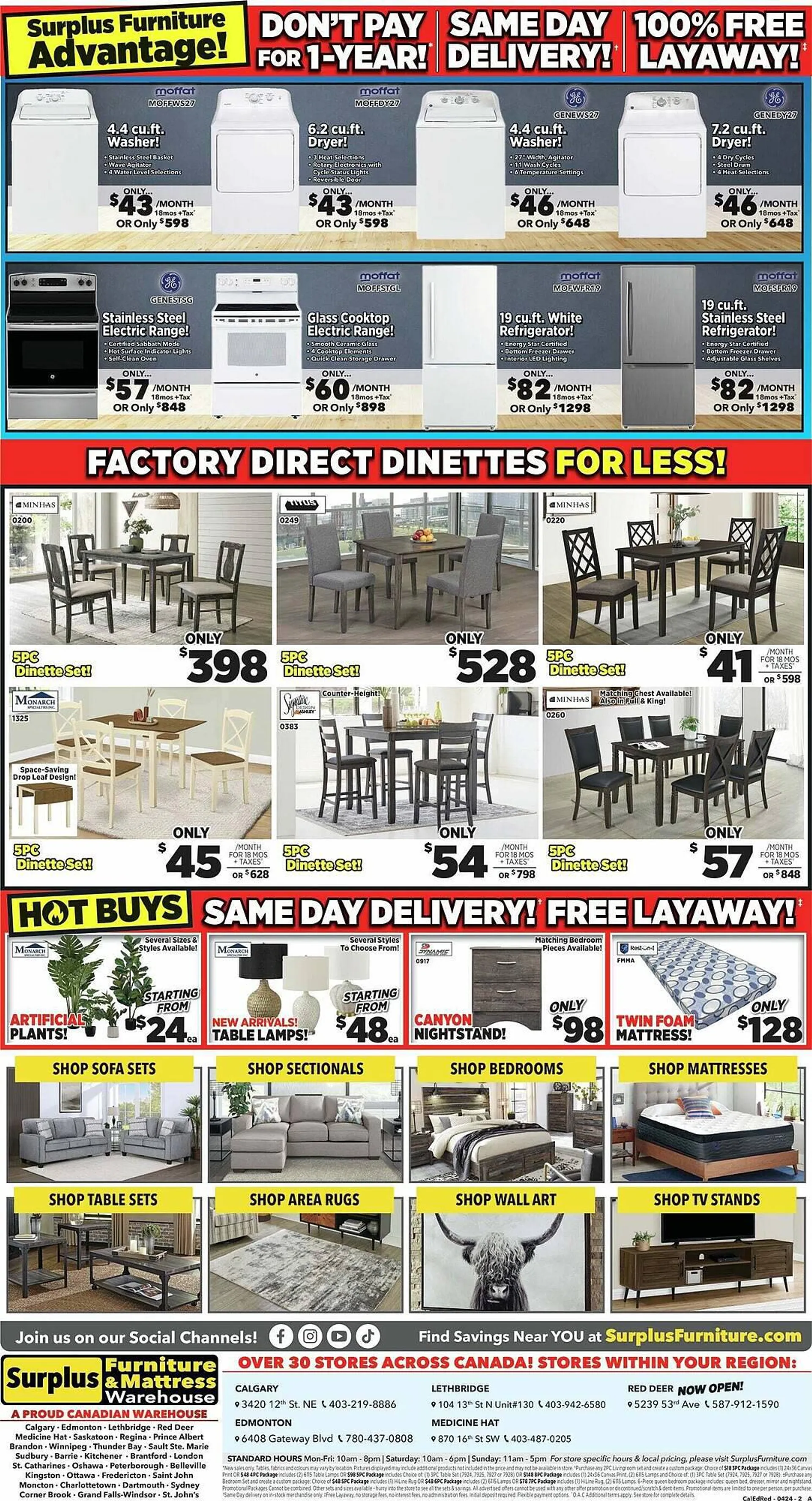 Surplus Furniture flyer from April 8 to April 29 2024 - flyer page 3