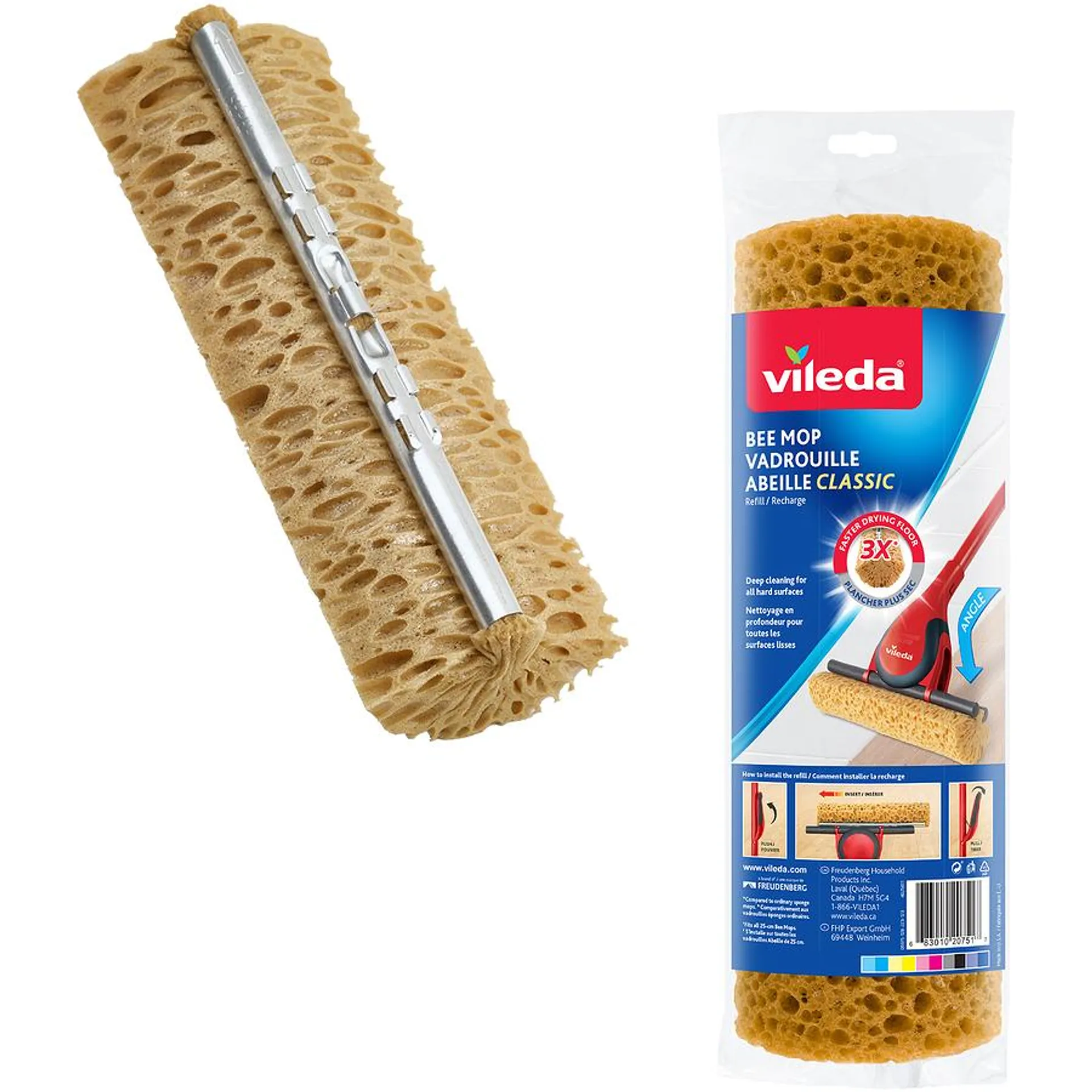 Bee Mop Classic Sponge Roller Mop Refill