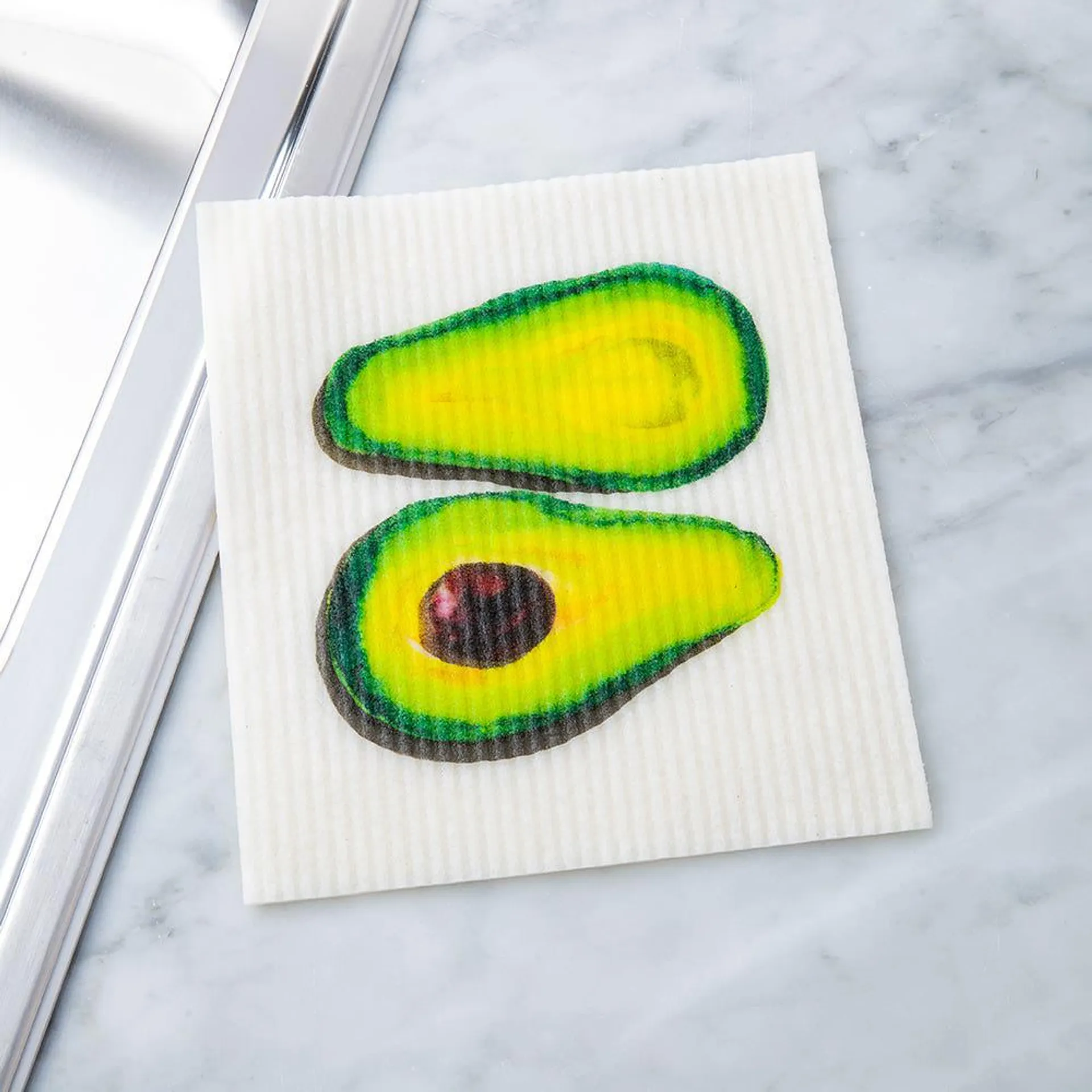 Harman Eco-Friendly 'Market Avocado' Reusable Sponge Cloth (Green)