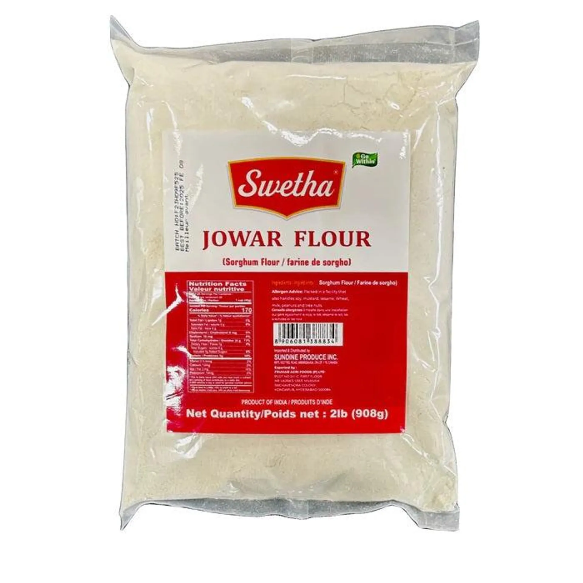 Swetha Jowar Flour 2lb