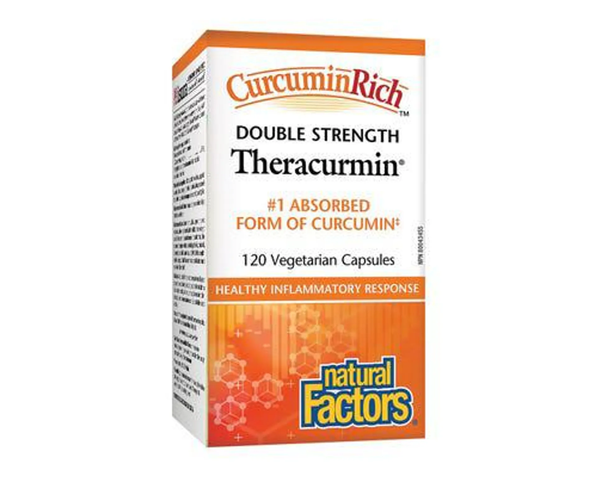 Natural Factors Curcumin Rich Theracurmin Double Strength 120 Veggie Caps