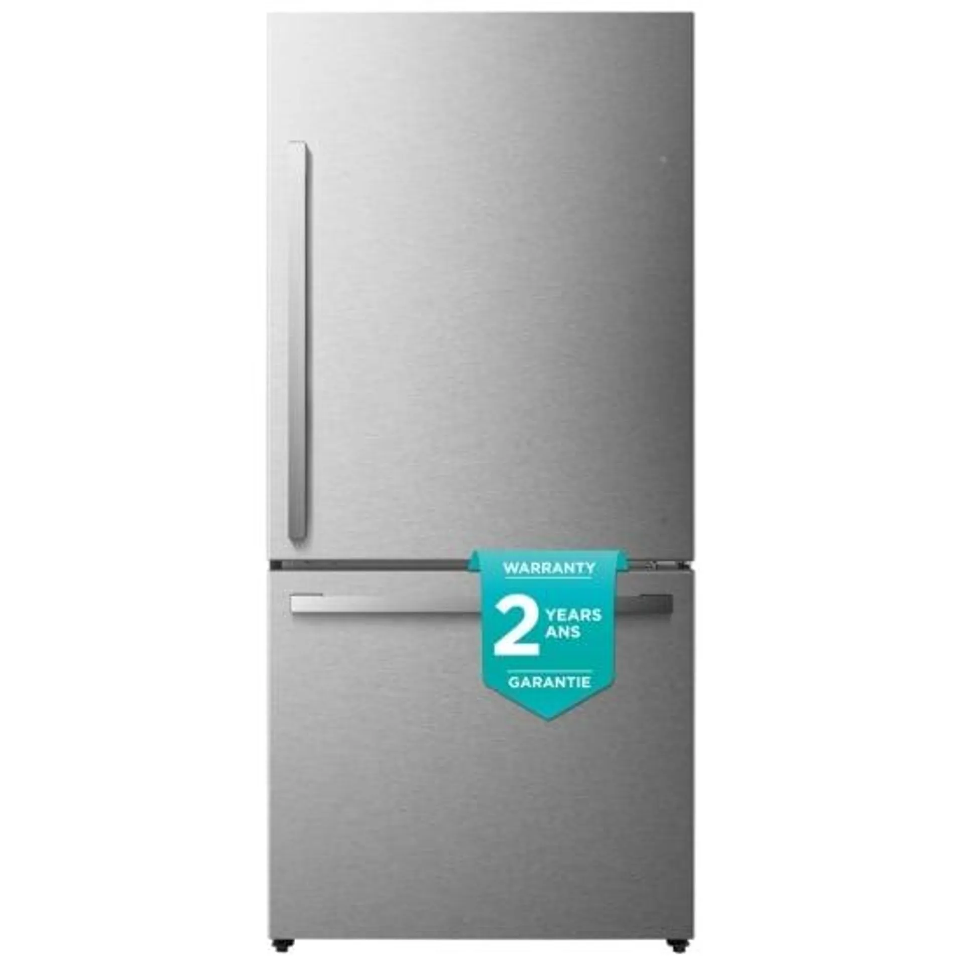 Hisense RB17A2CSE Counter Depth Refrigerator, 31 inch Width, ENERGY STAR Certified, Counter Depth, 17.2 cu. ft. Capacity, Stainless Look colour PureFlat Design