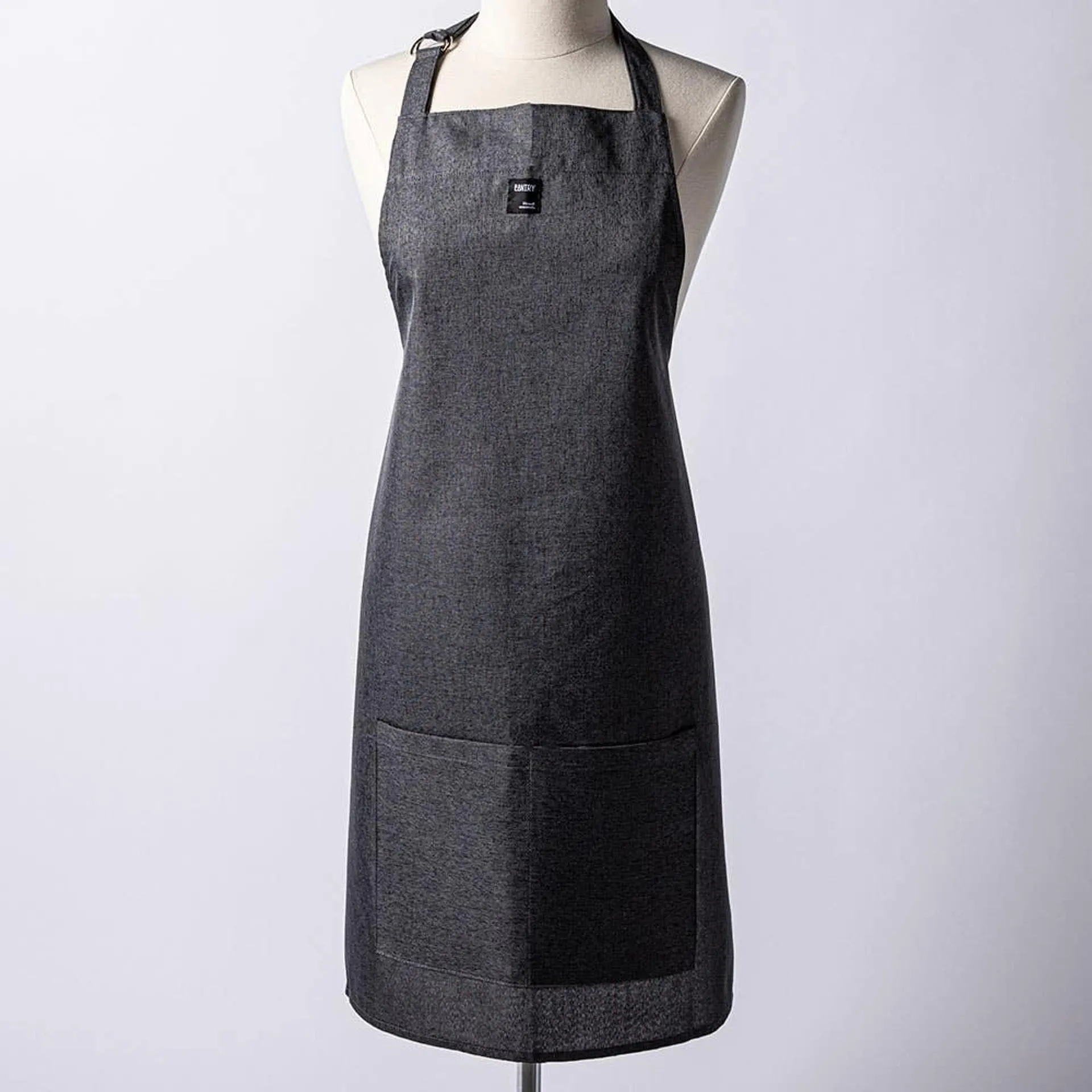 Harman Pantry Chambray Adjustable Apron (Charcoal)