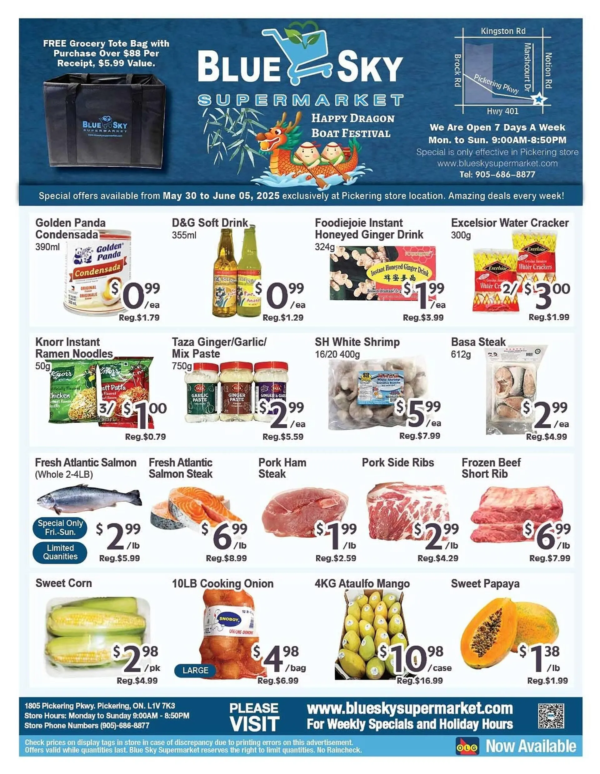 Blue Sky Supermarket flyer from May 30 to June 5 2025 - flyer page 1