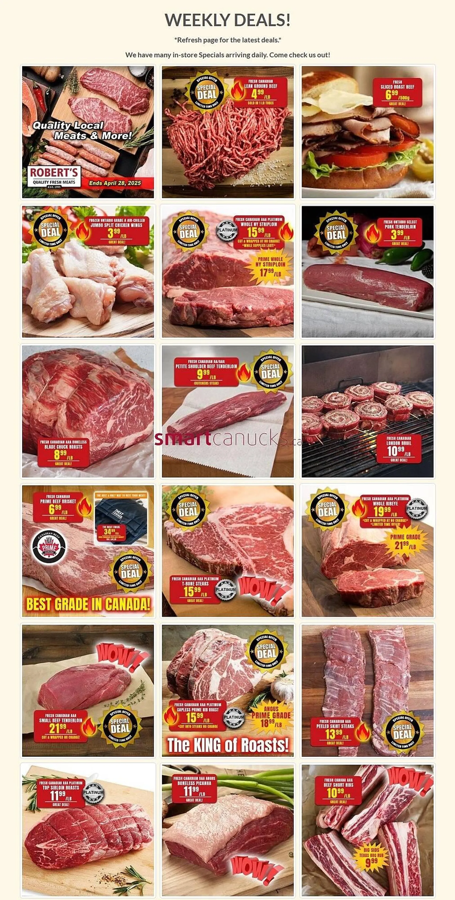 Roberts Fresh and Boxed Meats flyer - 1