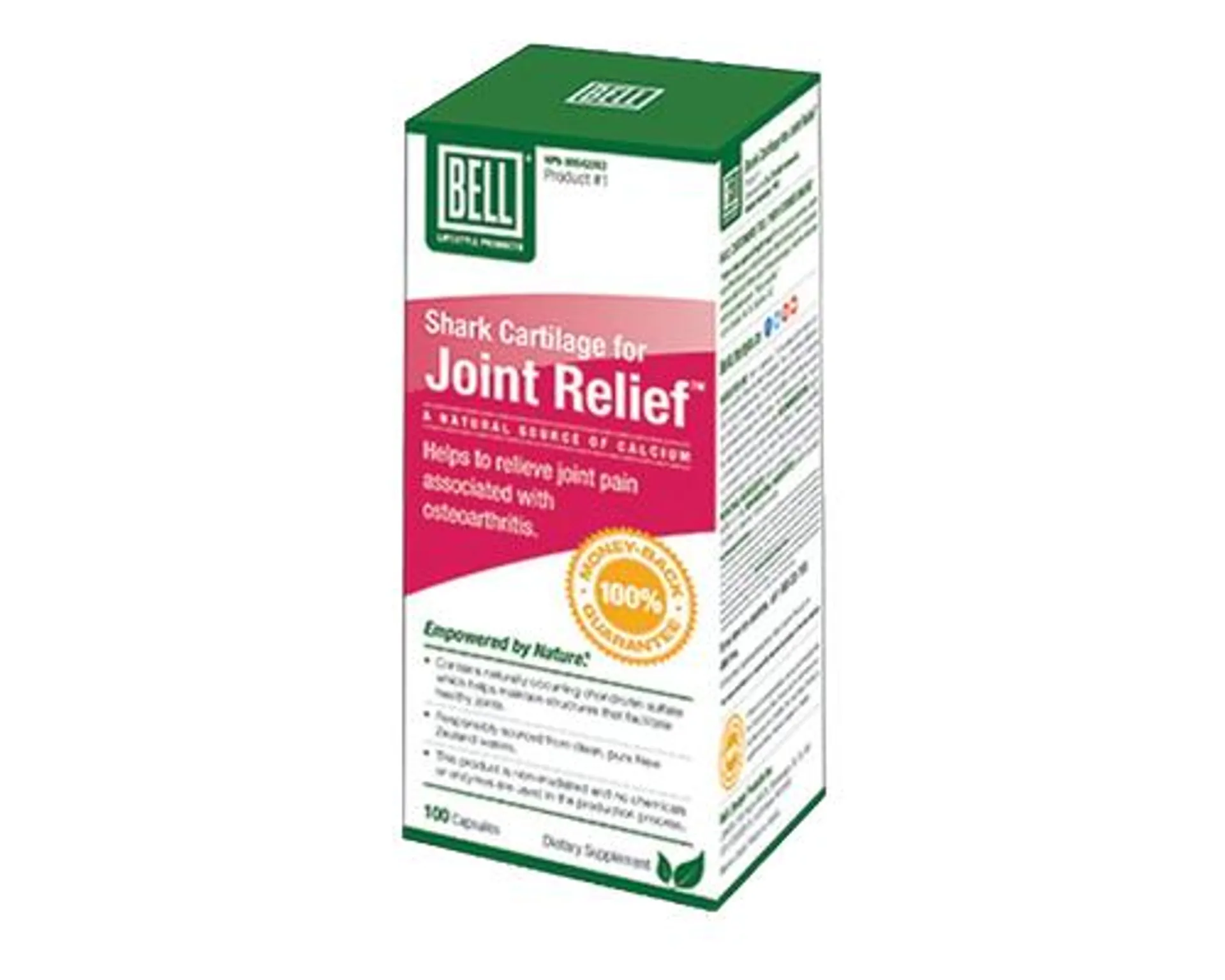 Bell Shark Cartilage for Joint Relief 100 Capsules