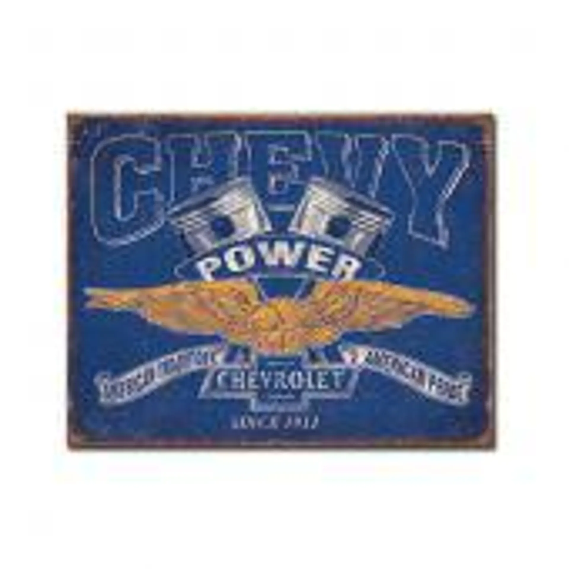 Chevy Power Tin Sign