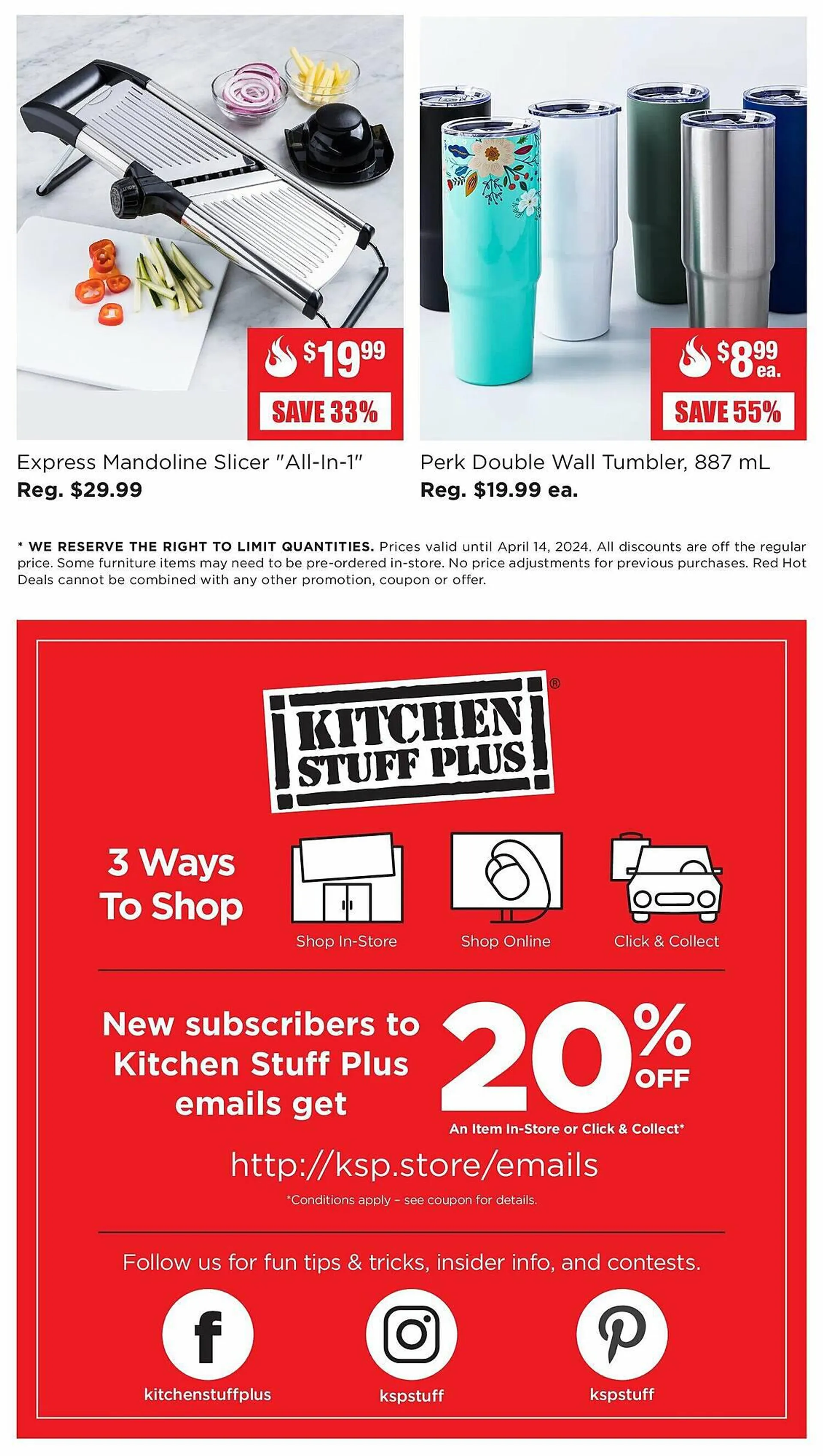 Kitchen Stuff Plus flyer from April 8 to April 15 2024 - flyer page 5