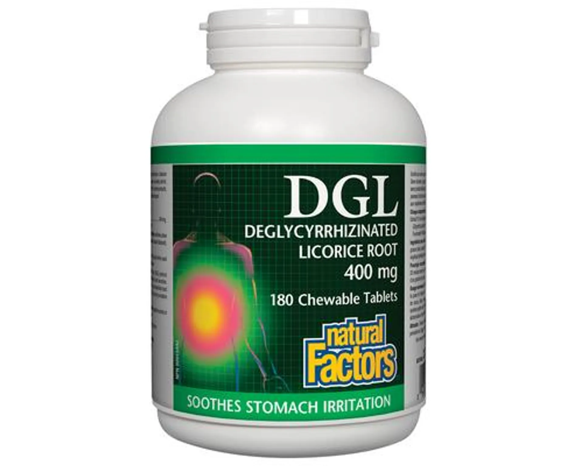 Natural Factors DGL 400mg 180 Chewable Tablets