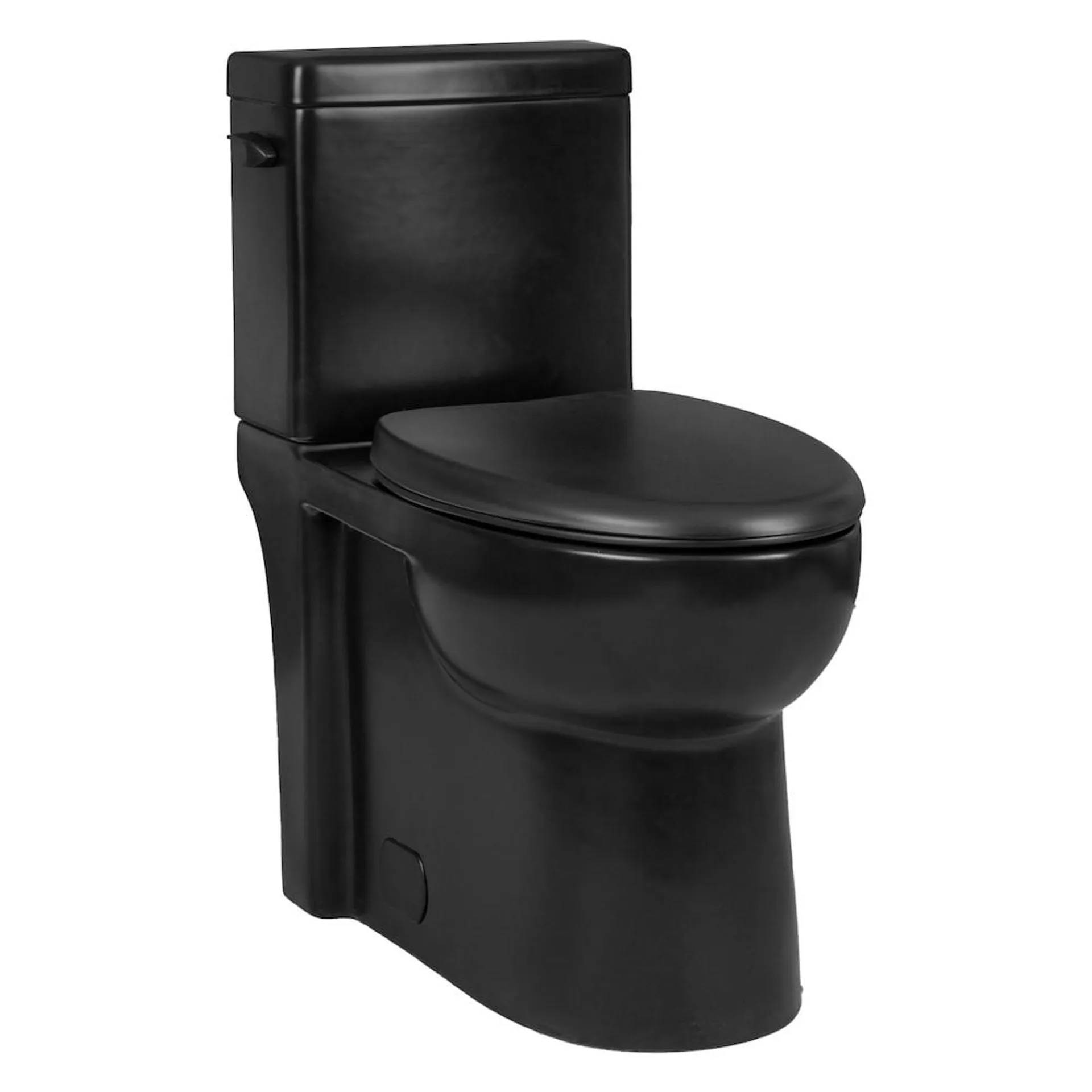 Matte Black 4.8L Single Flush Elongated Concealed 2-Piece Toilet