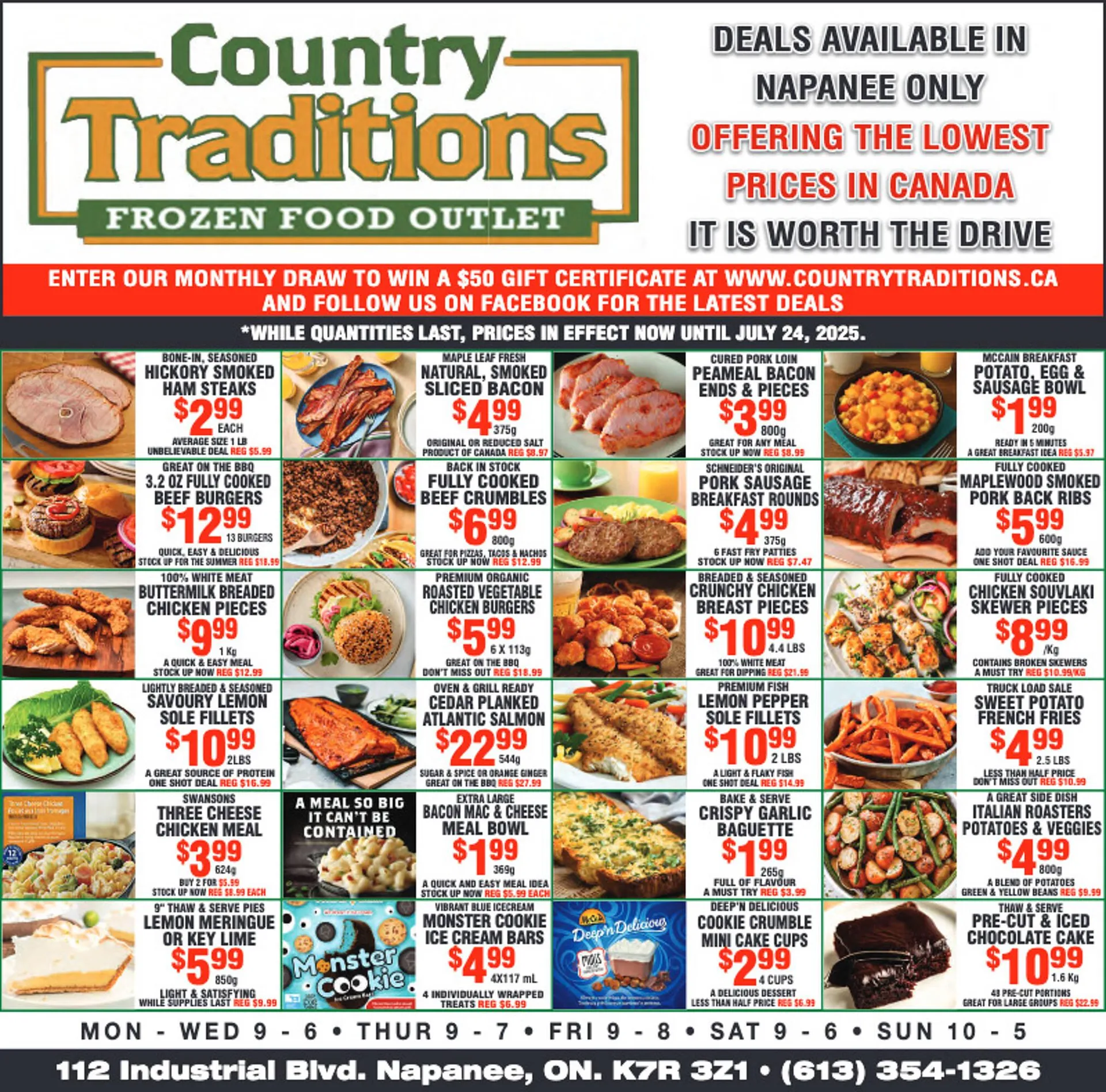 Country Traditions flyer from July 18 to July 24 2025 - flyer page 1