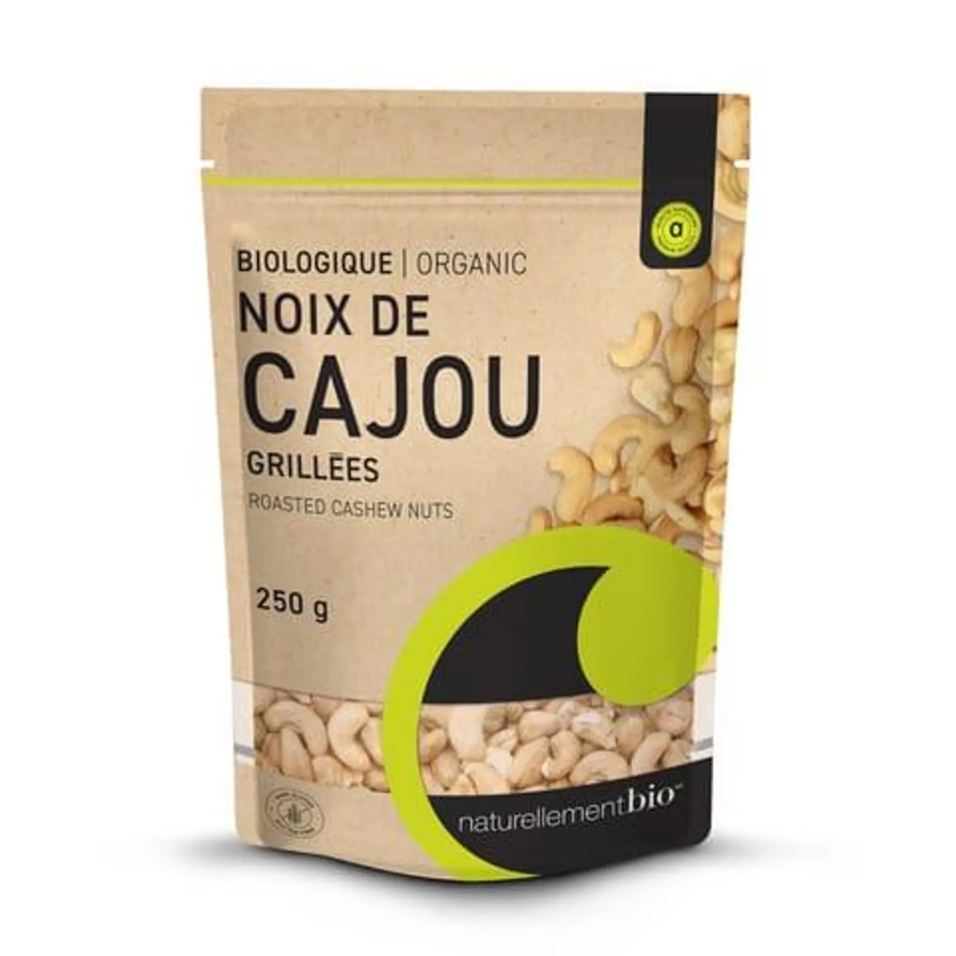 Noix de cajou grillées biologiques