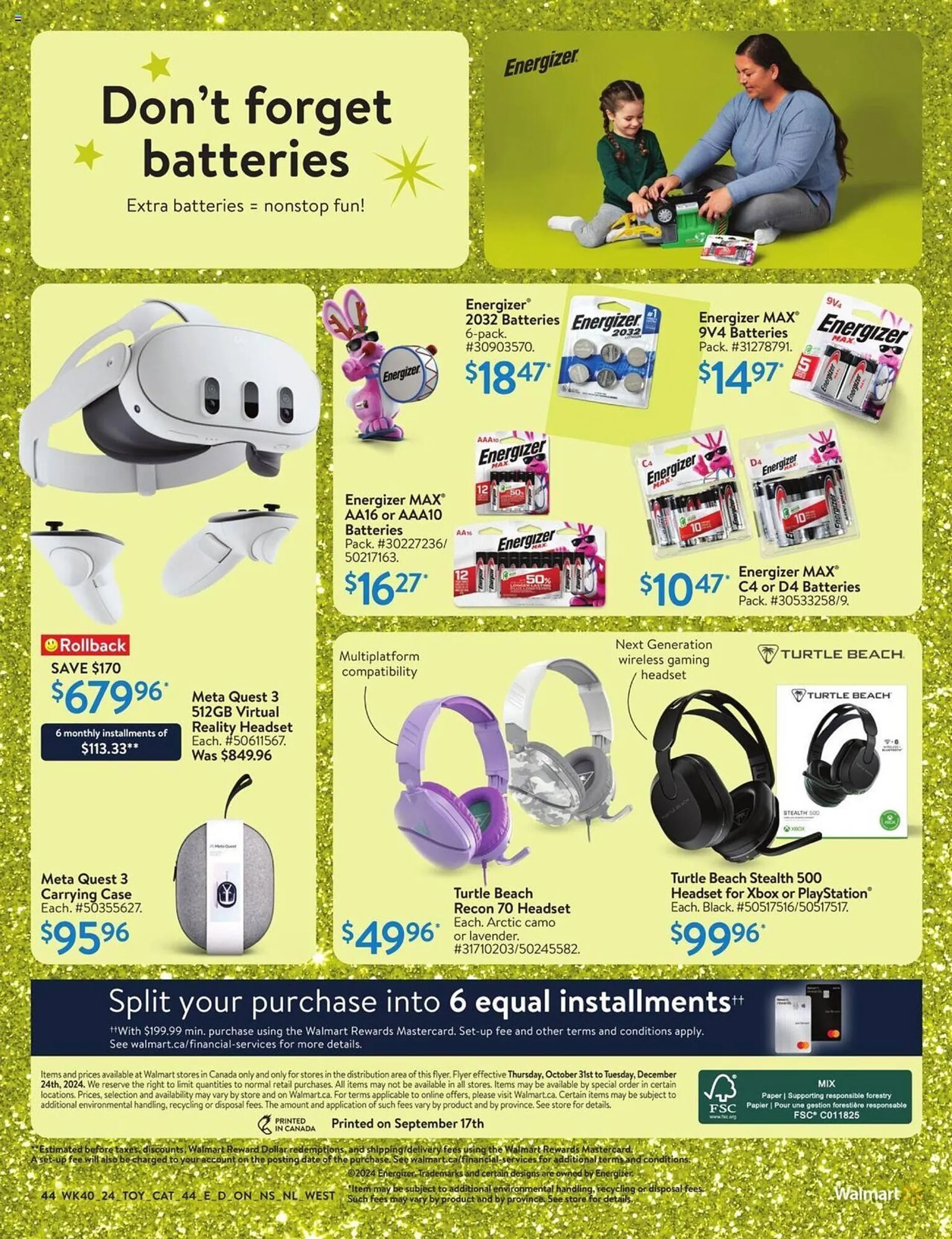 Walmart flyer from October 24 to December 24 2024 - flyer page 57