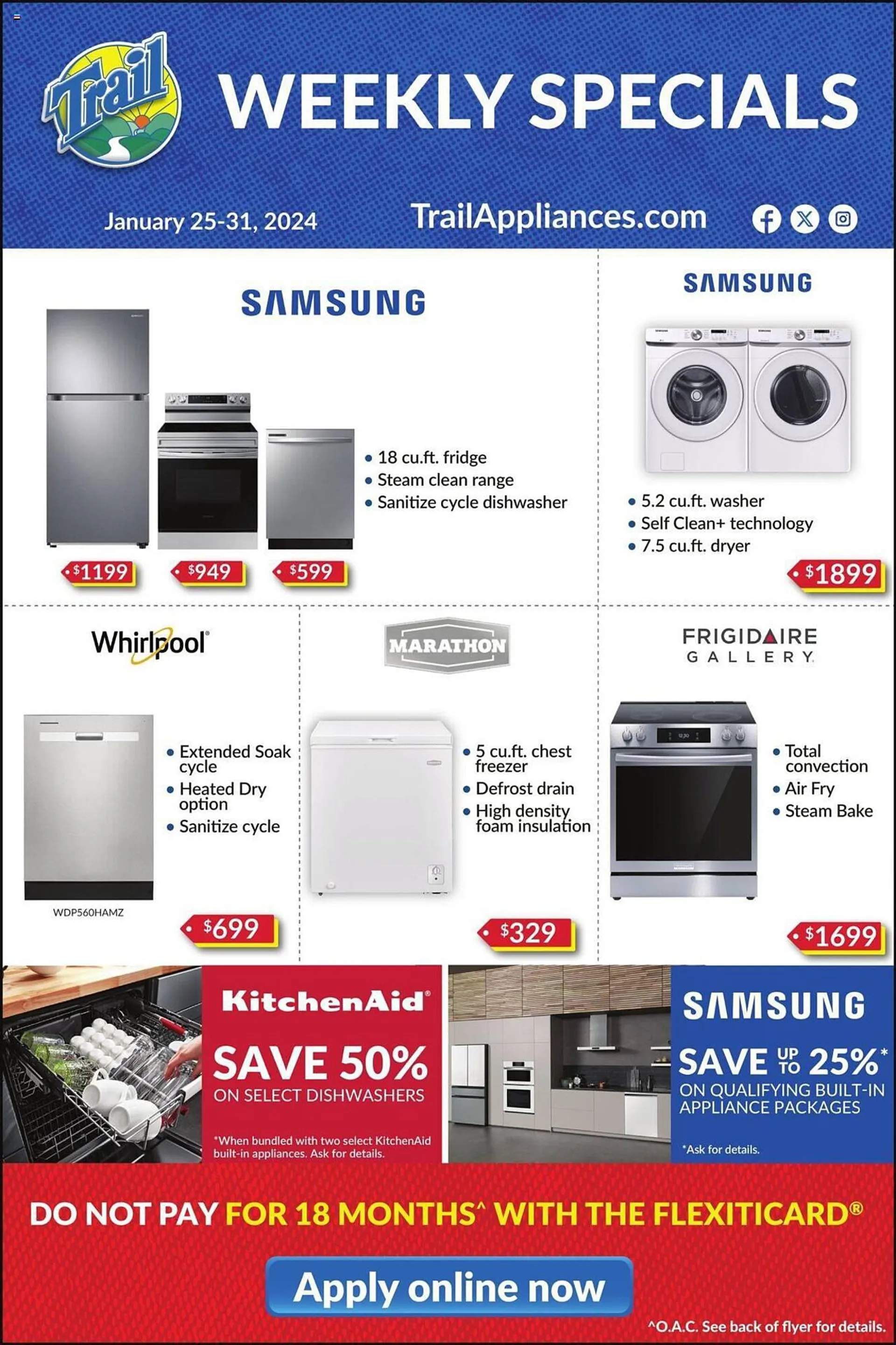 Trail Appliances flyer from January 25 to January 31 2024 - flyer page 