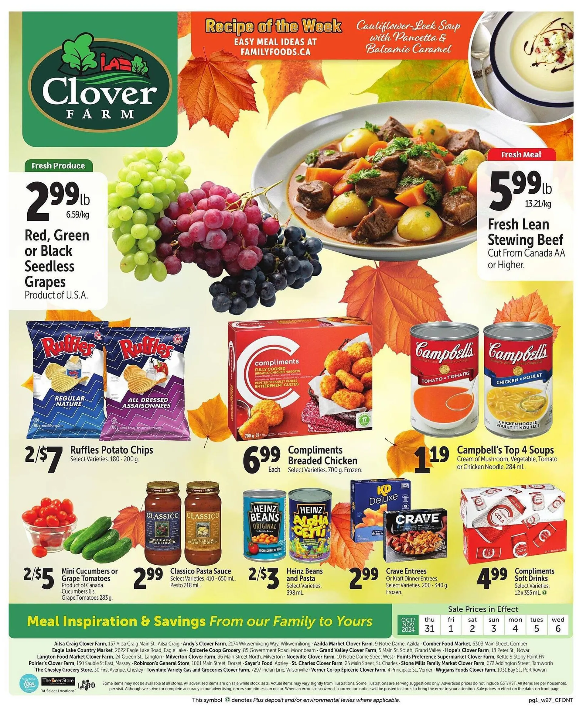 Clover Farm flyer - 1