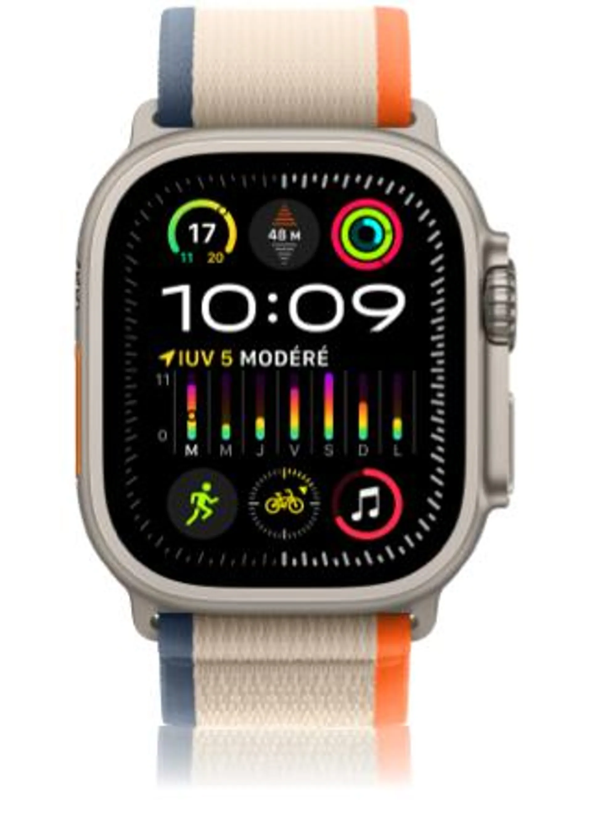 Apple Watch Ultra 2 Titanium Orange Trail Loop (M/L)
