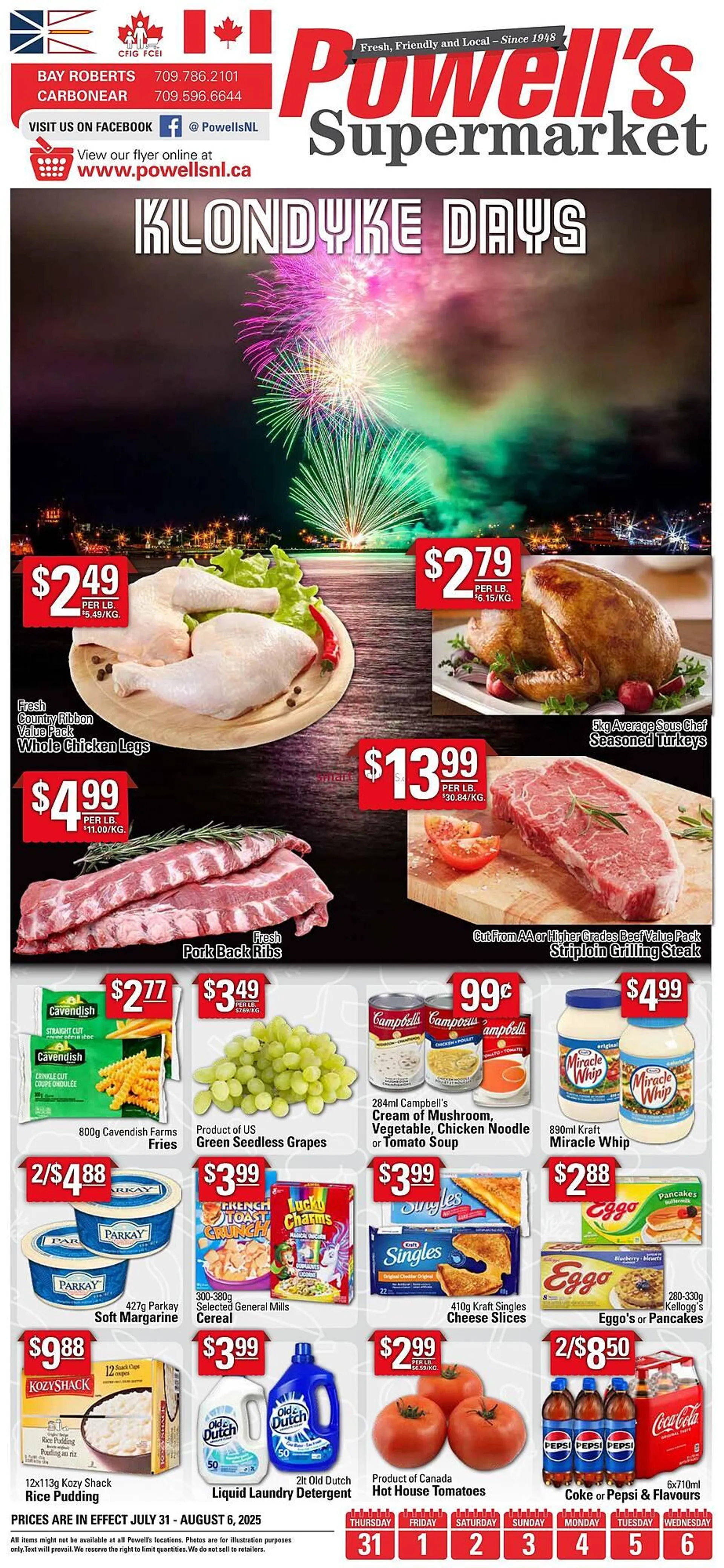 Powell's Supermarket flyer from July 31 to August 6 2025 - flyer page 1