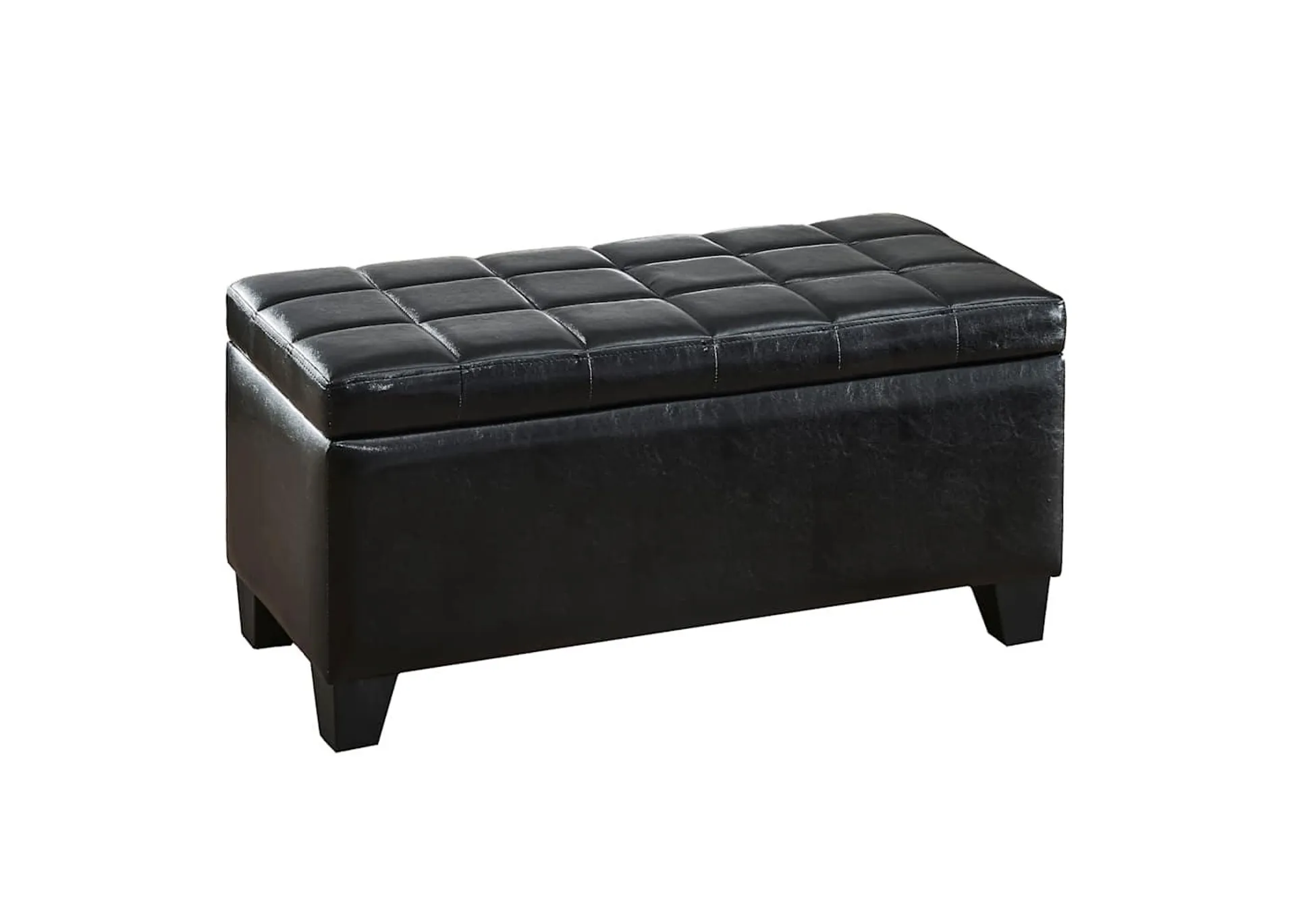 Winston Storage Ottoman - Black