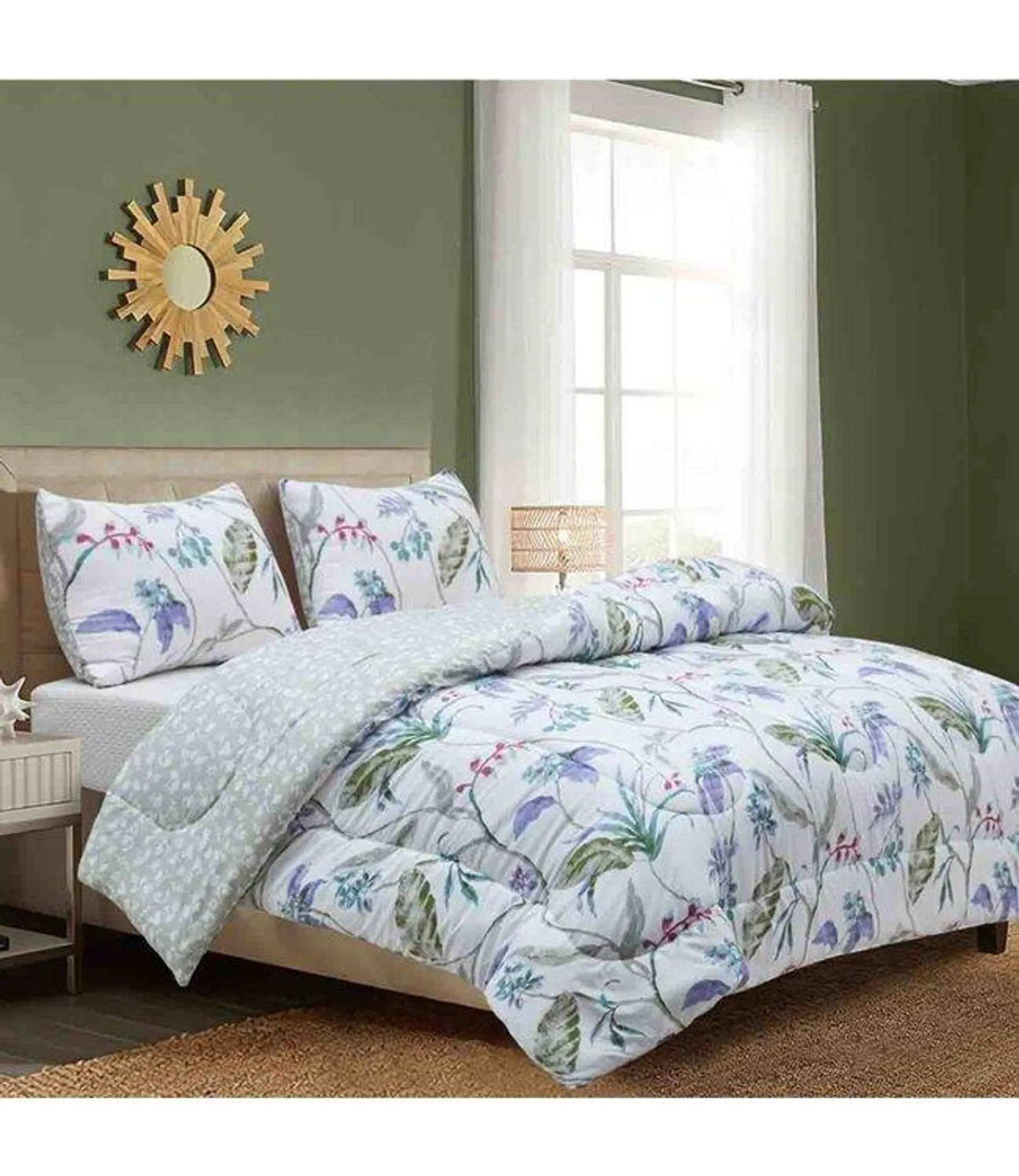 NAPLES COMFORTER SET GREEN