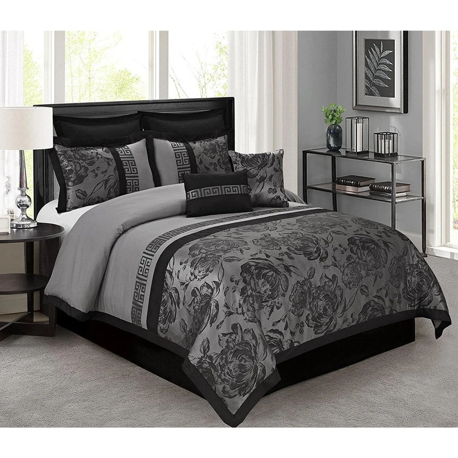 Microfiber 8 Piece Comforter Set