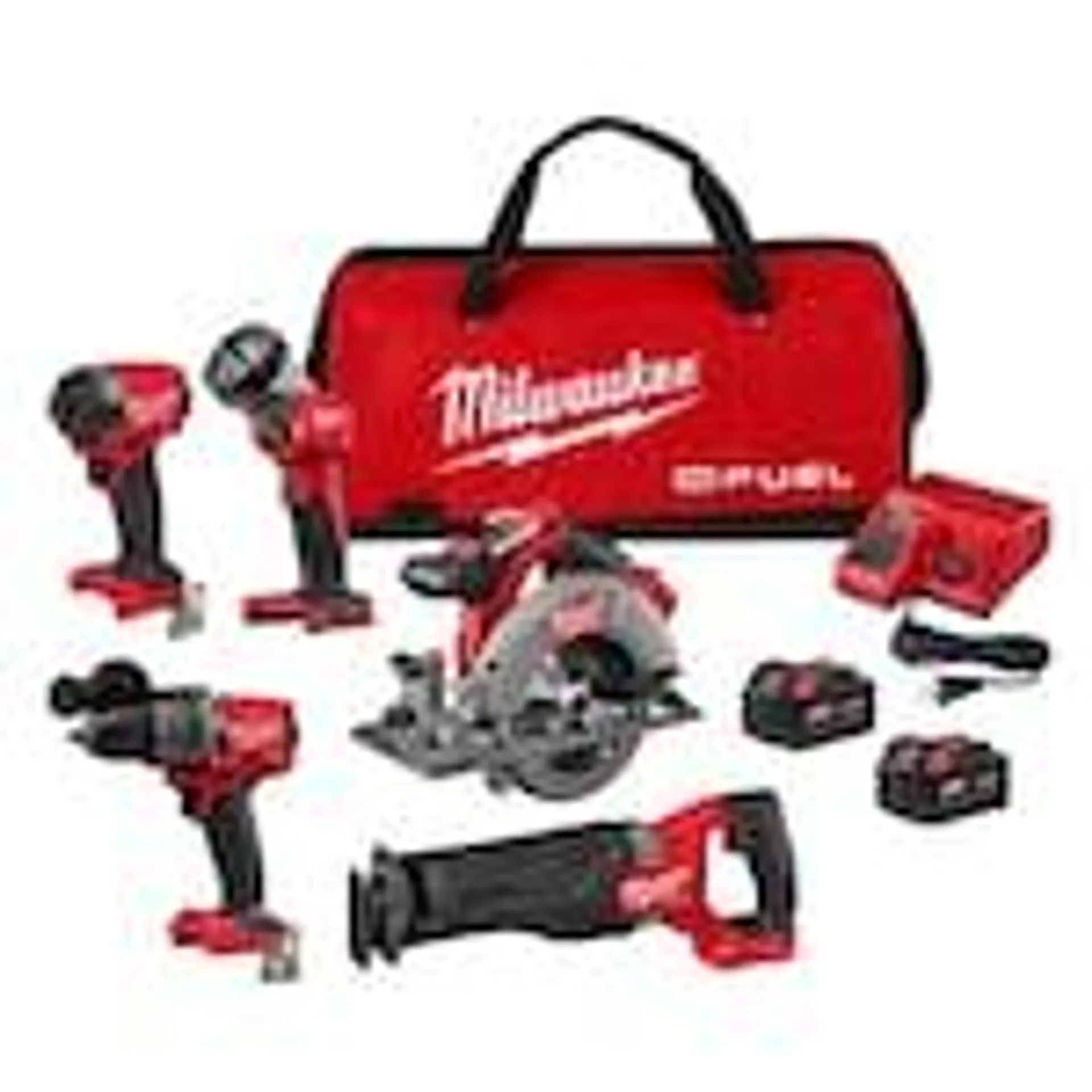 M18 FUEL 18V Lithium-Ion Brushless Cordless Combo Kit (5-Tool) w/ (2) 5.0 Ah Batteries