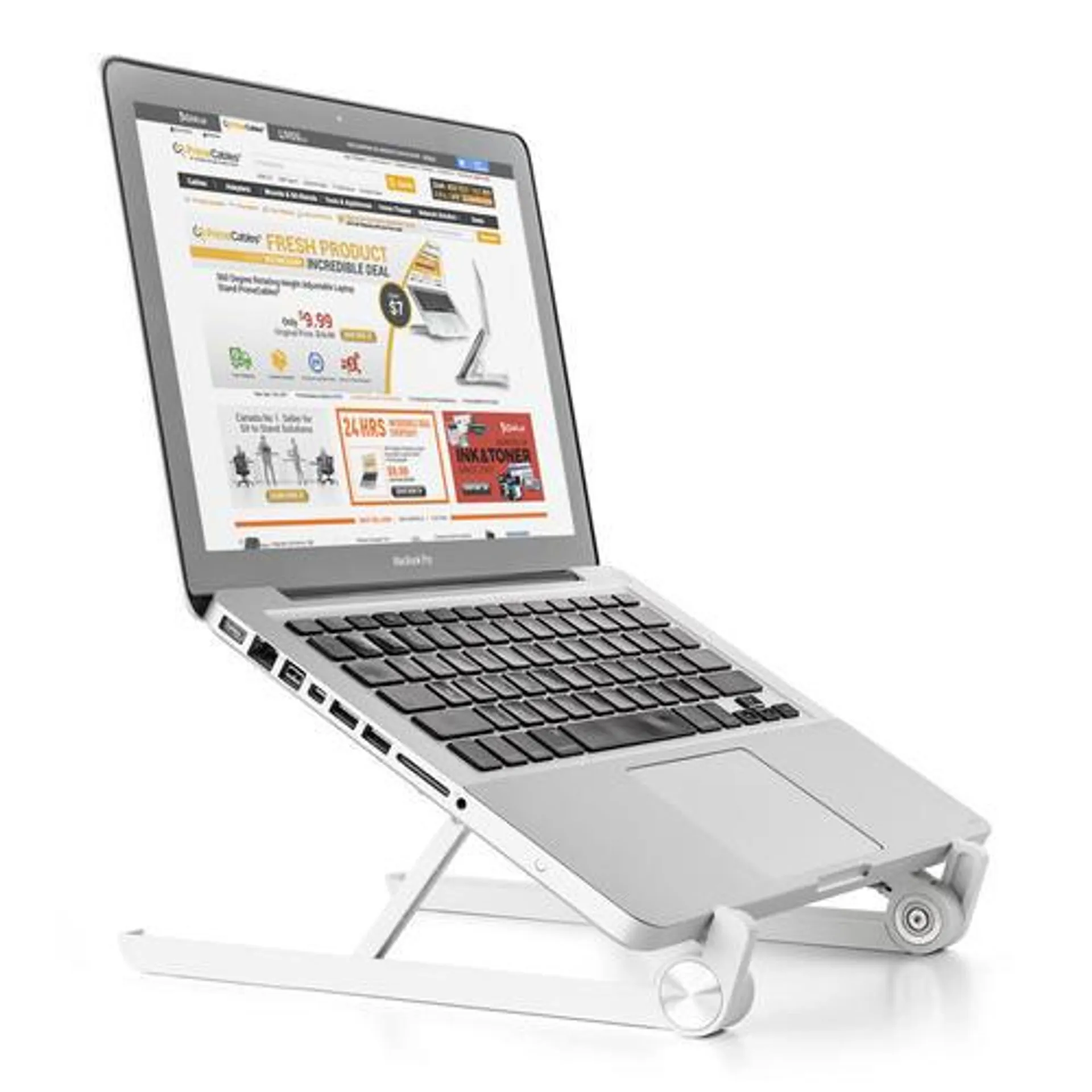 Adjustable and Portable Laptop Stand Foldable Notebook Holder - PrimeCables®